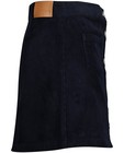 Rokken - Donkerblauwe rok van ribfluweel