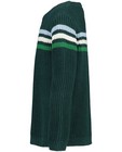 Truien - Groene trui met 3 strepen