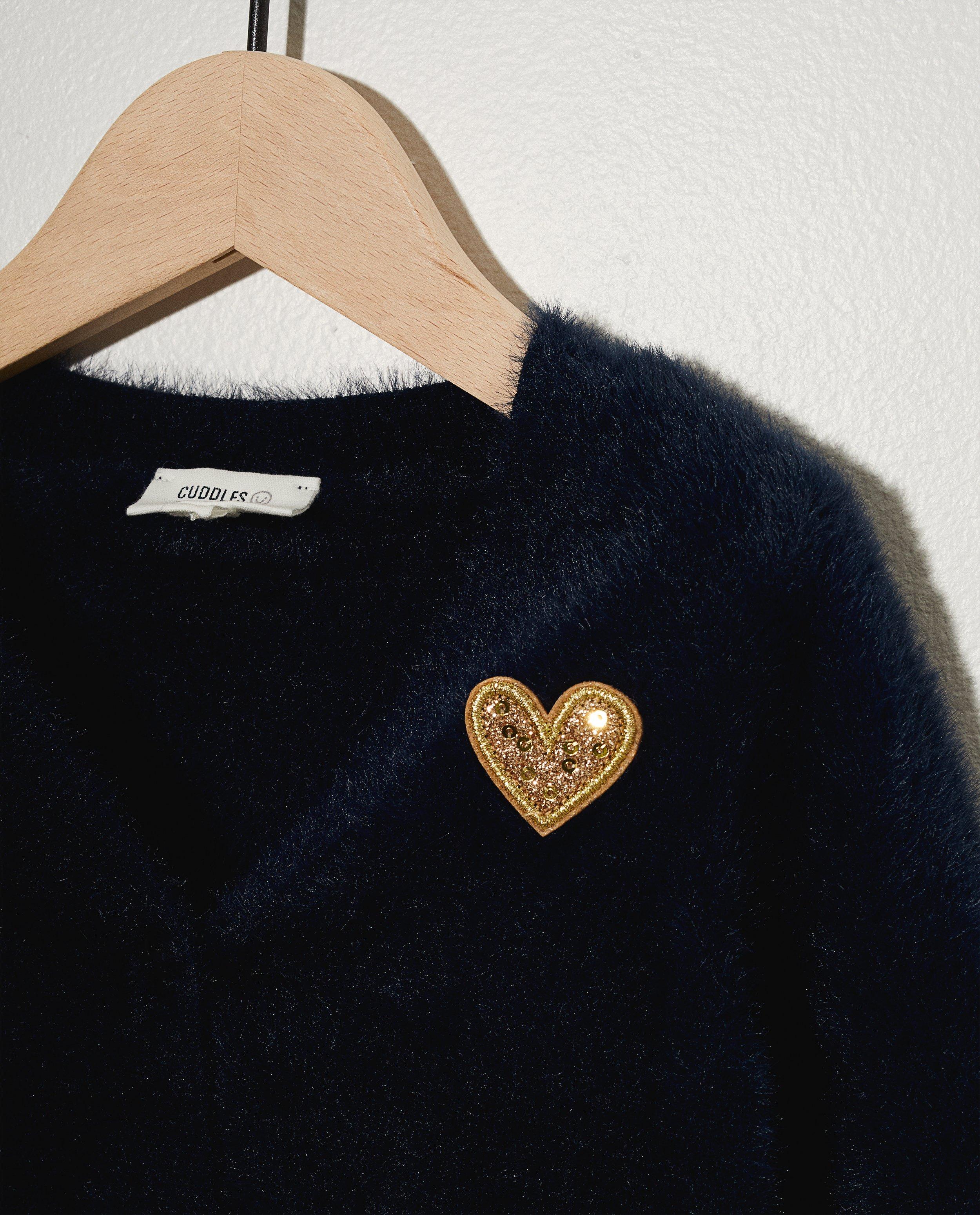 Cardigans - Gilet bleu foncé moelleux