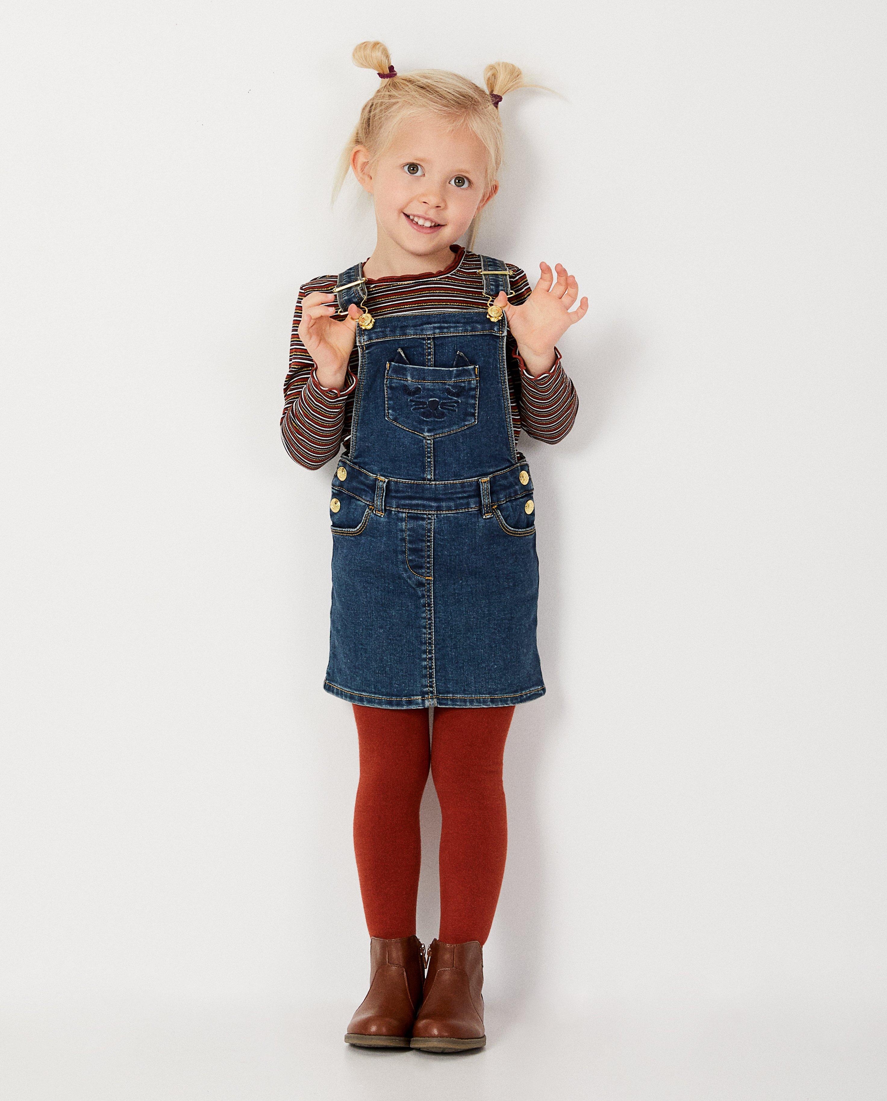 Blauwe jeans salopette - rok - Milla Star