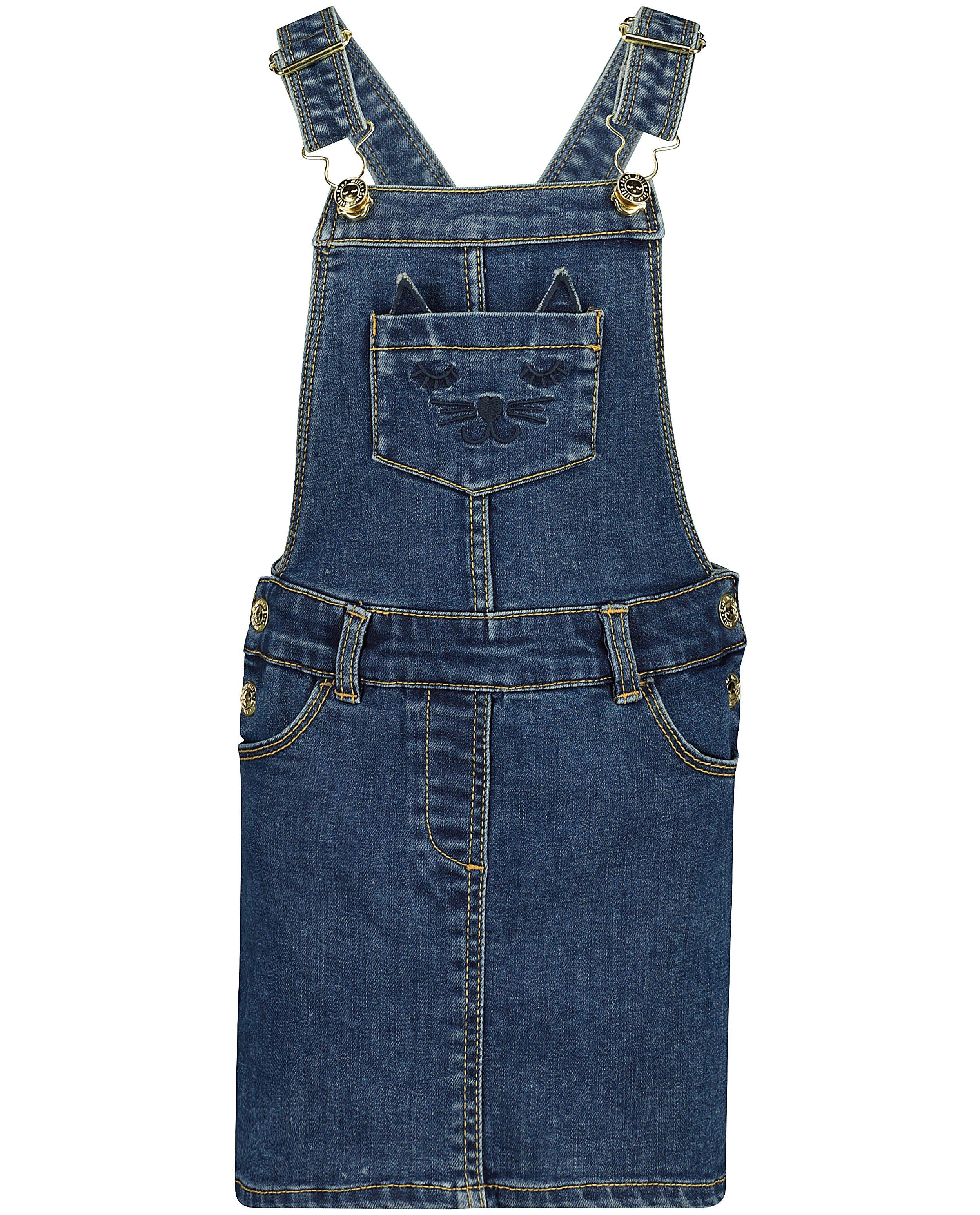 Kleedjes - Blauwe jeans salopette