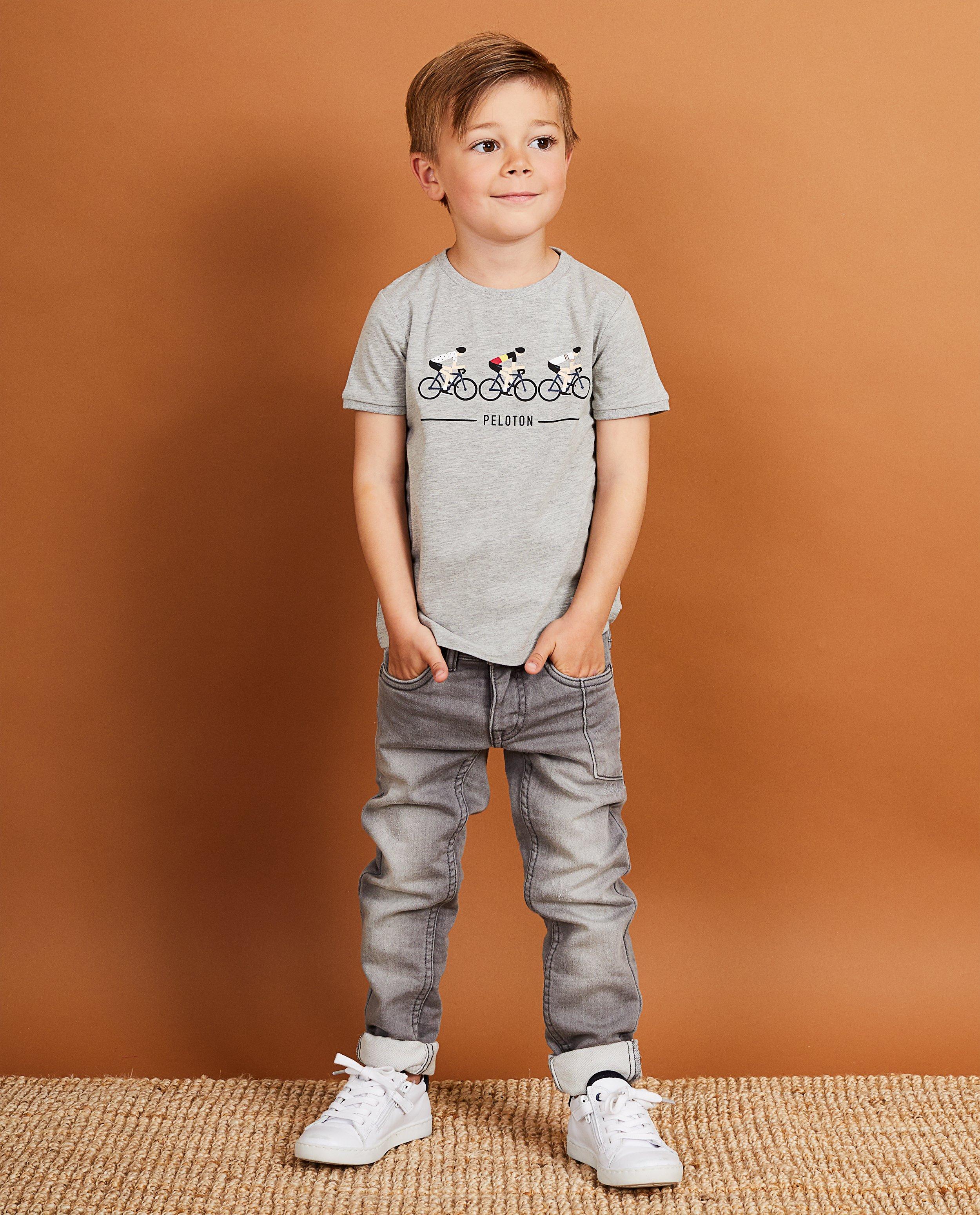 T-shirt gris Baptiste, 2-7 ans - peloton - JBC