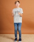 T-shirt gris Baptiste, 7-14 ans - imprimé - JBC