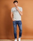 T-shirt gris, imprimé Baptiste - Peloton - JBC