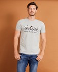 T-shirts - Grijs T-shirt met print Baptiste
