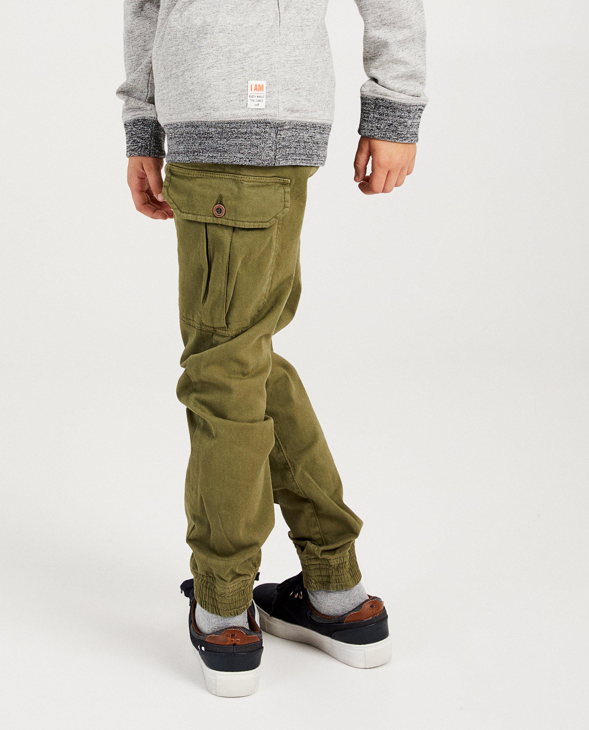 Pantalons - Pantalon vert en coton bio I AM