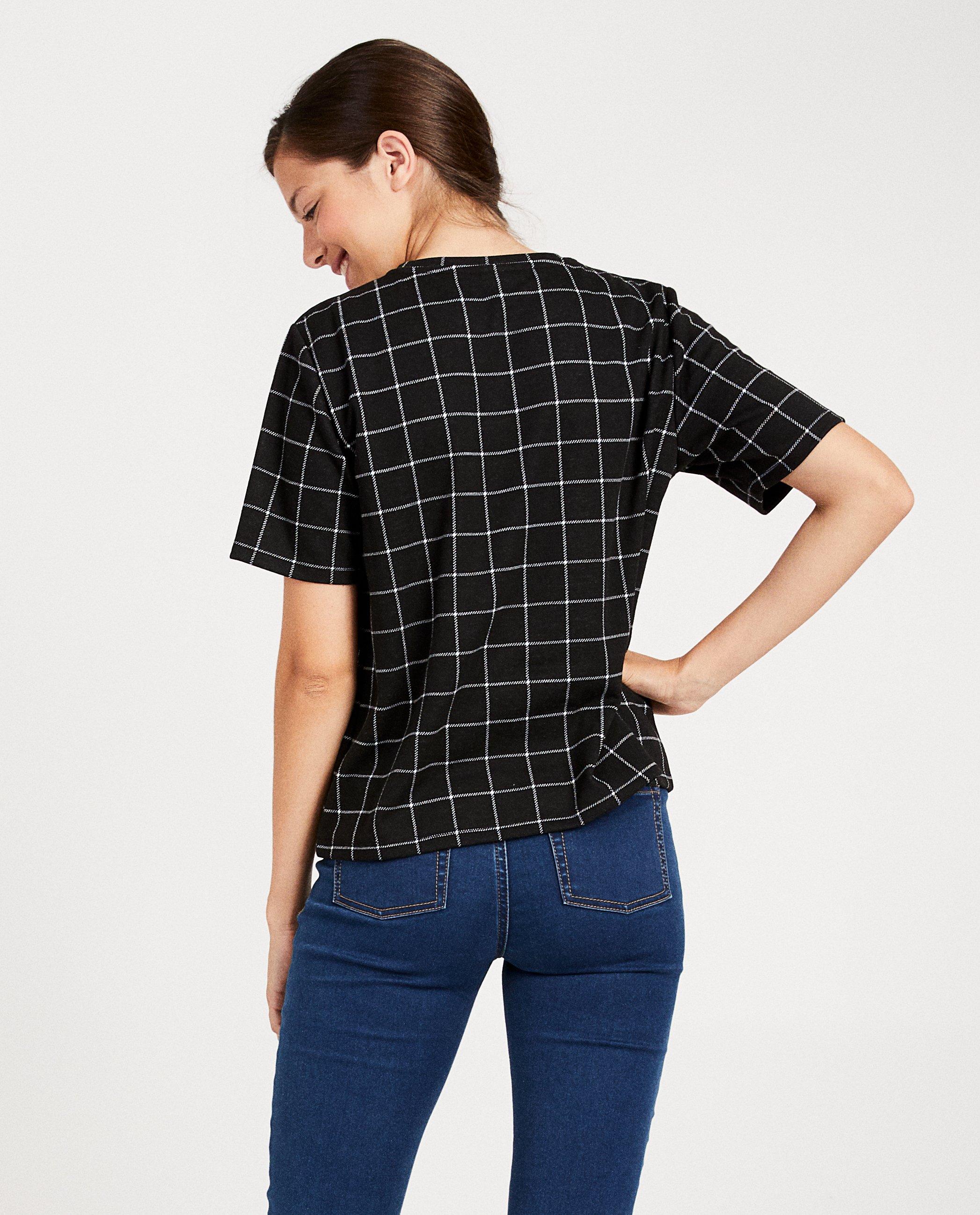 T-shirts - T-shirt met ruitpatroon
