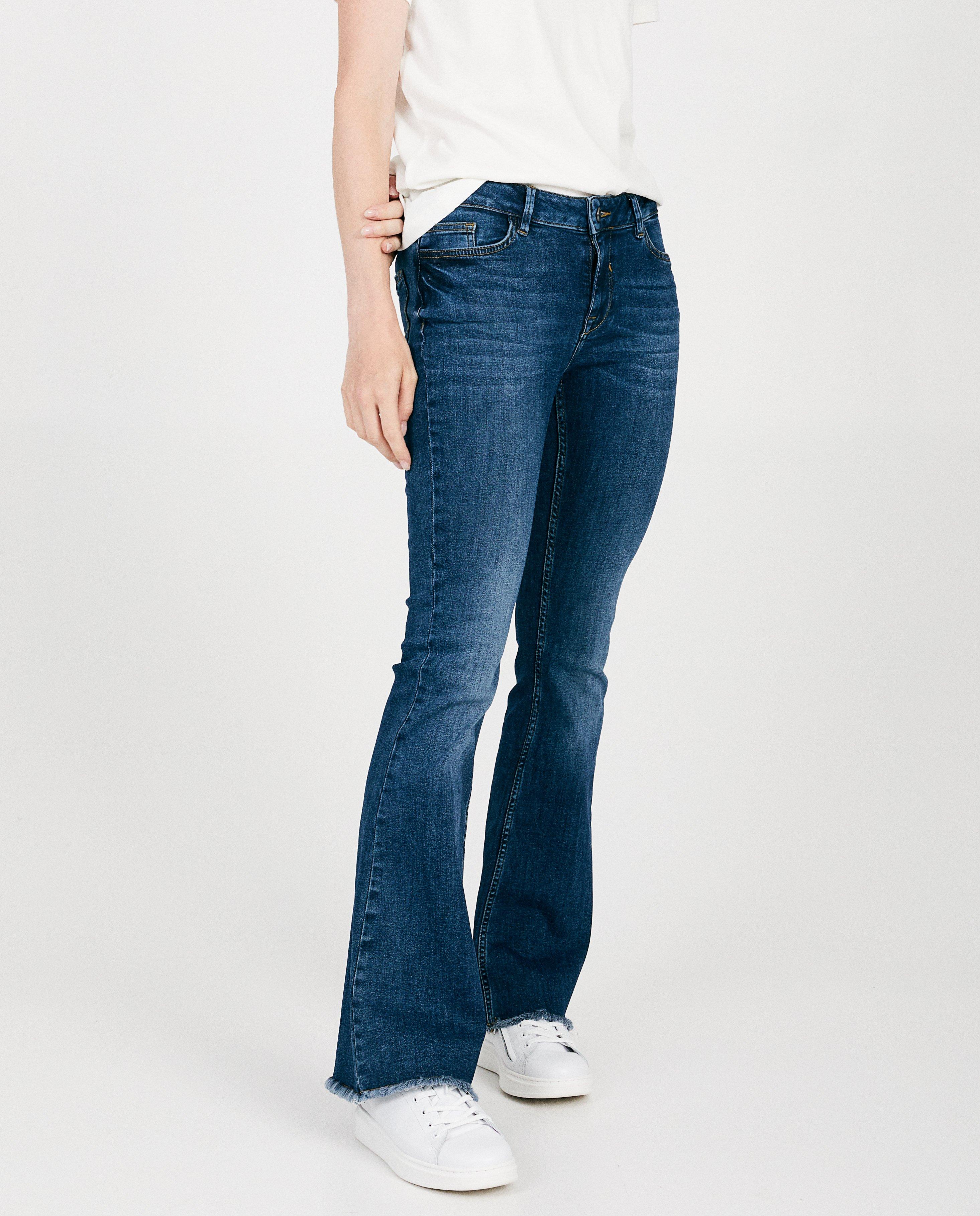 Jeans - Blauwe bootcut jeans