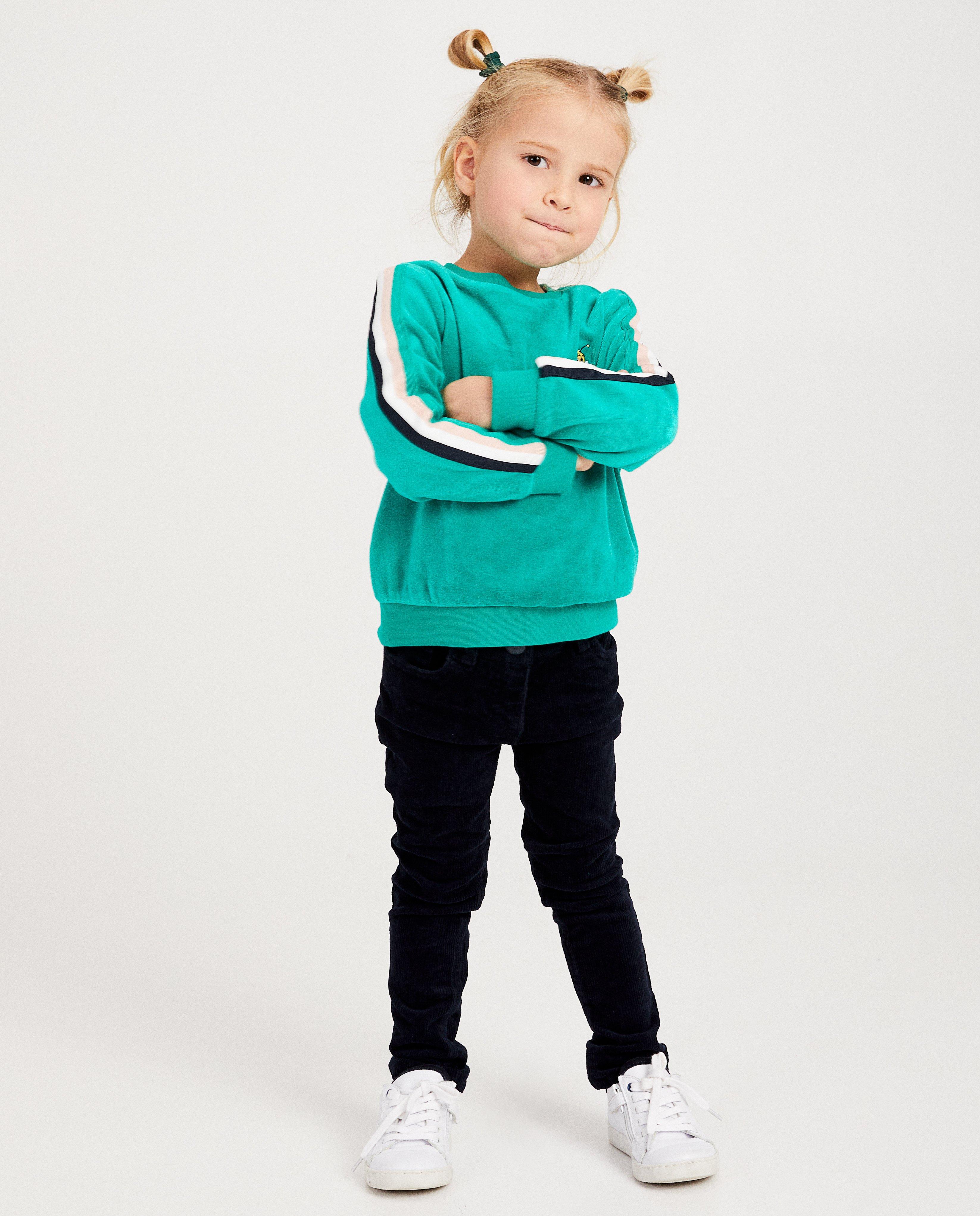 Groene sweater Maya - van fleece - Maya