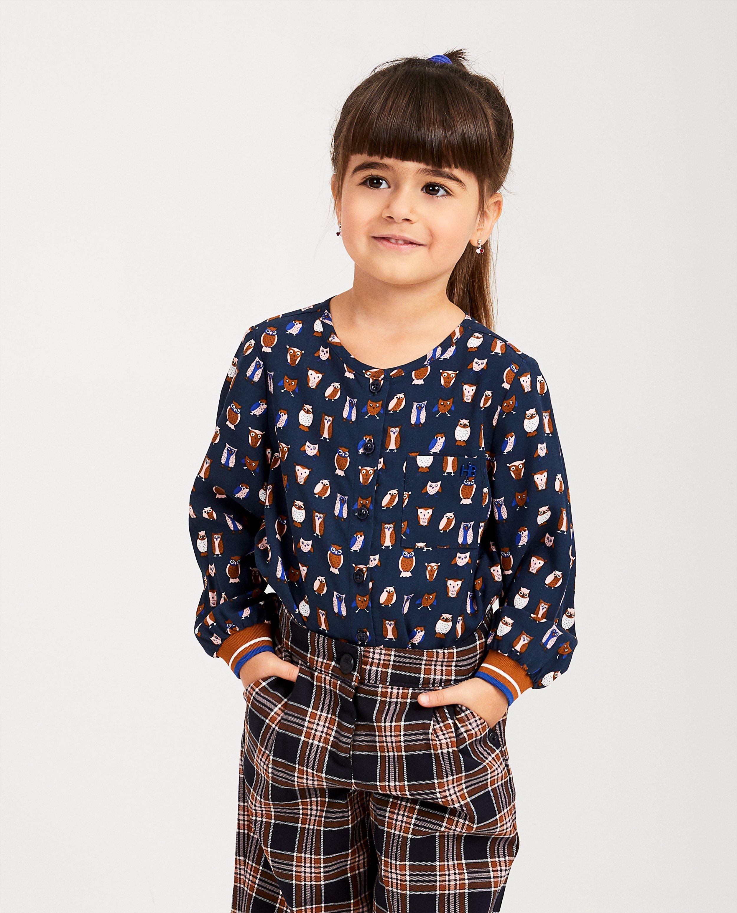 Hemden - Blauw hemd met print Hampton Bays