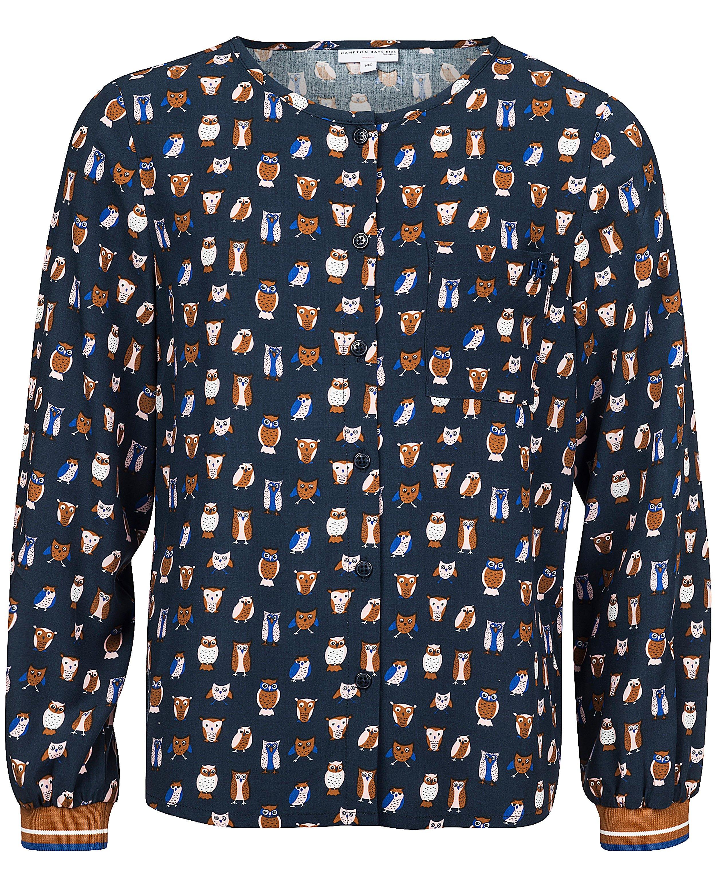 Hemden - Blauw hemd met print Hampton Bays