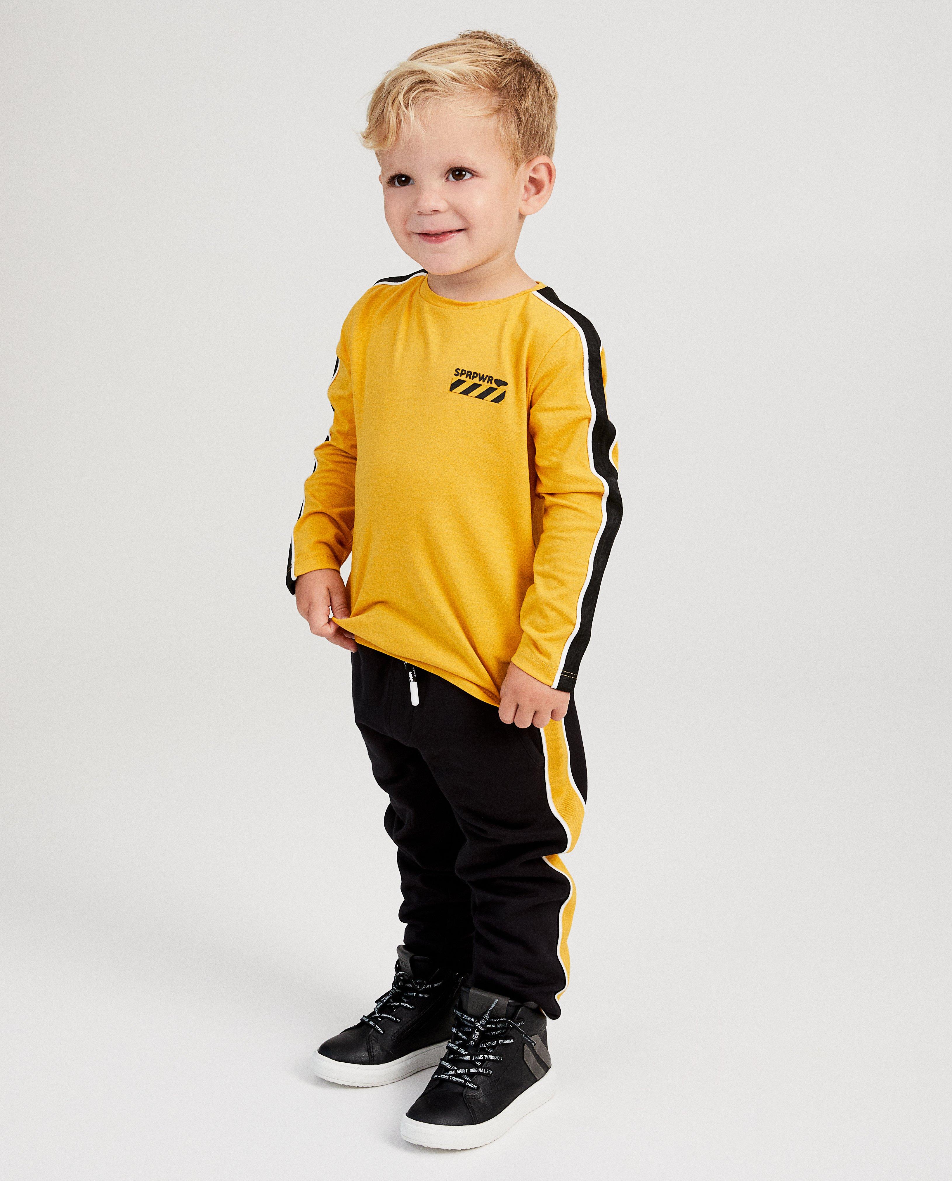 Gele longsleeve van biokatoen Rox - Product Detail - donkergeel - afbeelding nummer 1