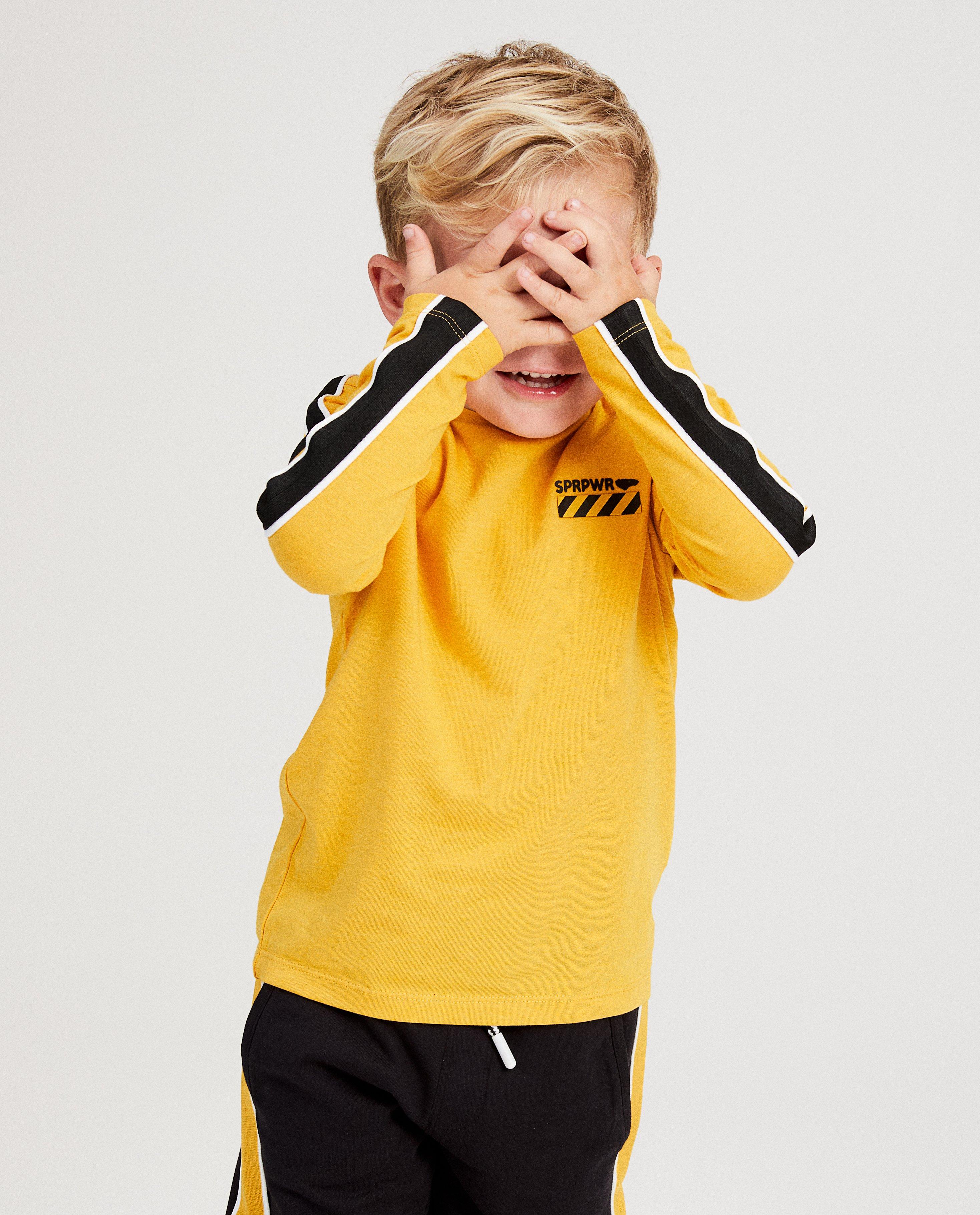Gele longsleeve van biokatoen Rox - Product Detail - donkergeel - afbeelding nummer 2