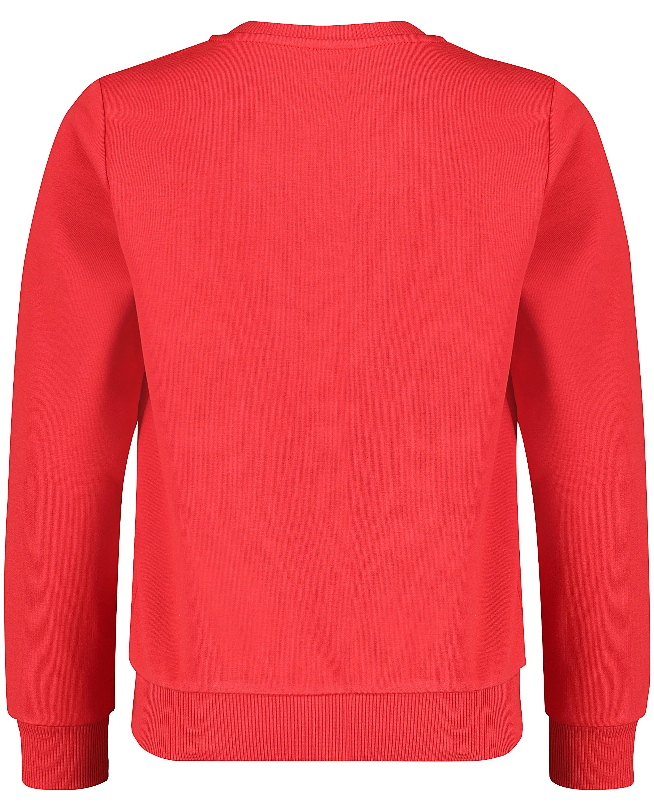 Sweaters - Rode sweater met opschrift #LikeMe