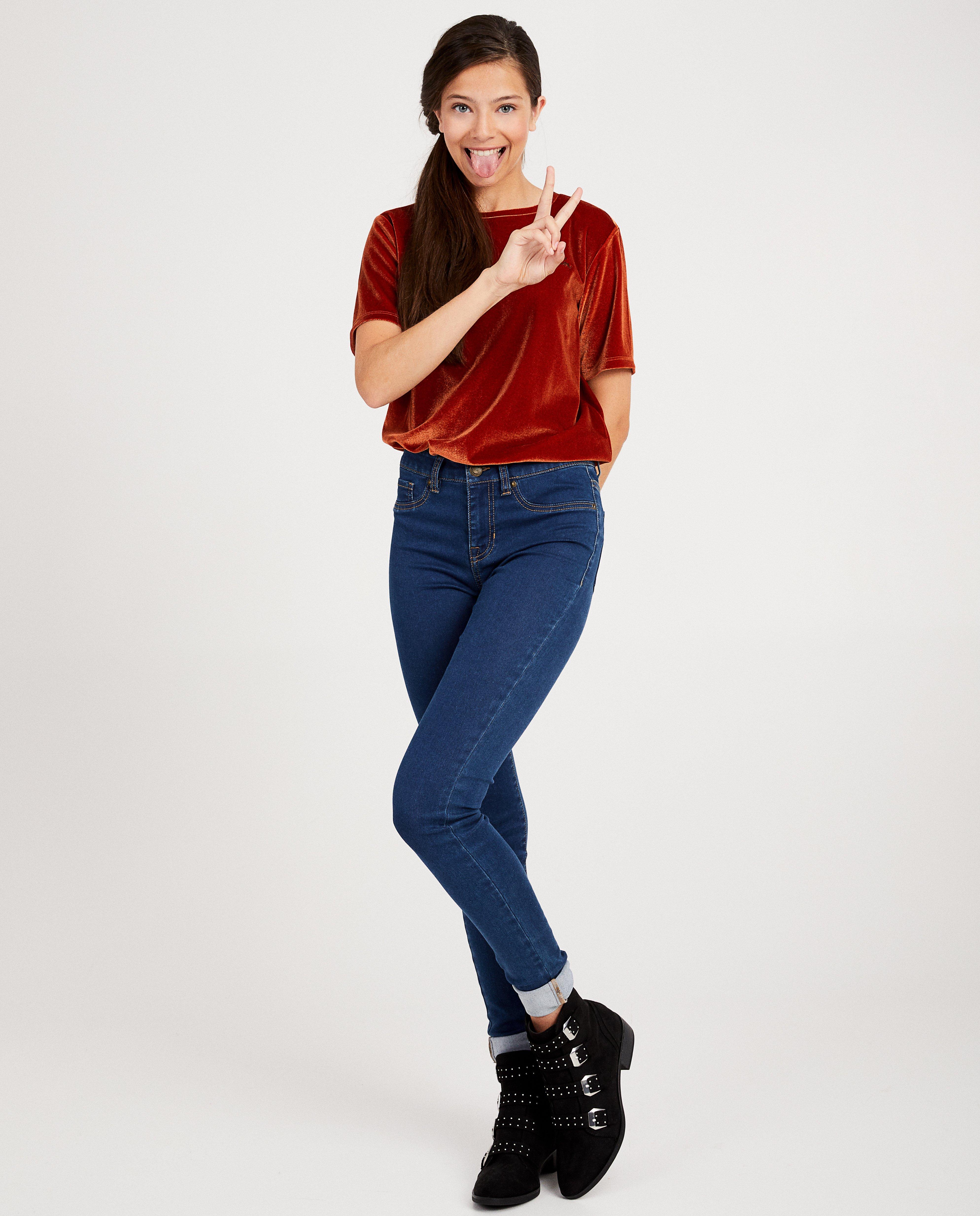 T-shirt van fluweel met opschrift - in 3 kleuren - Groggy