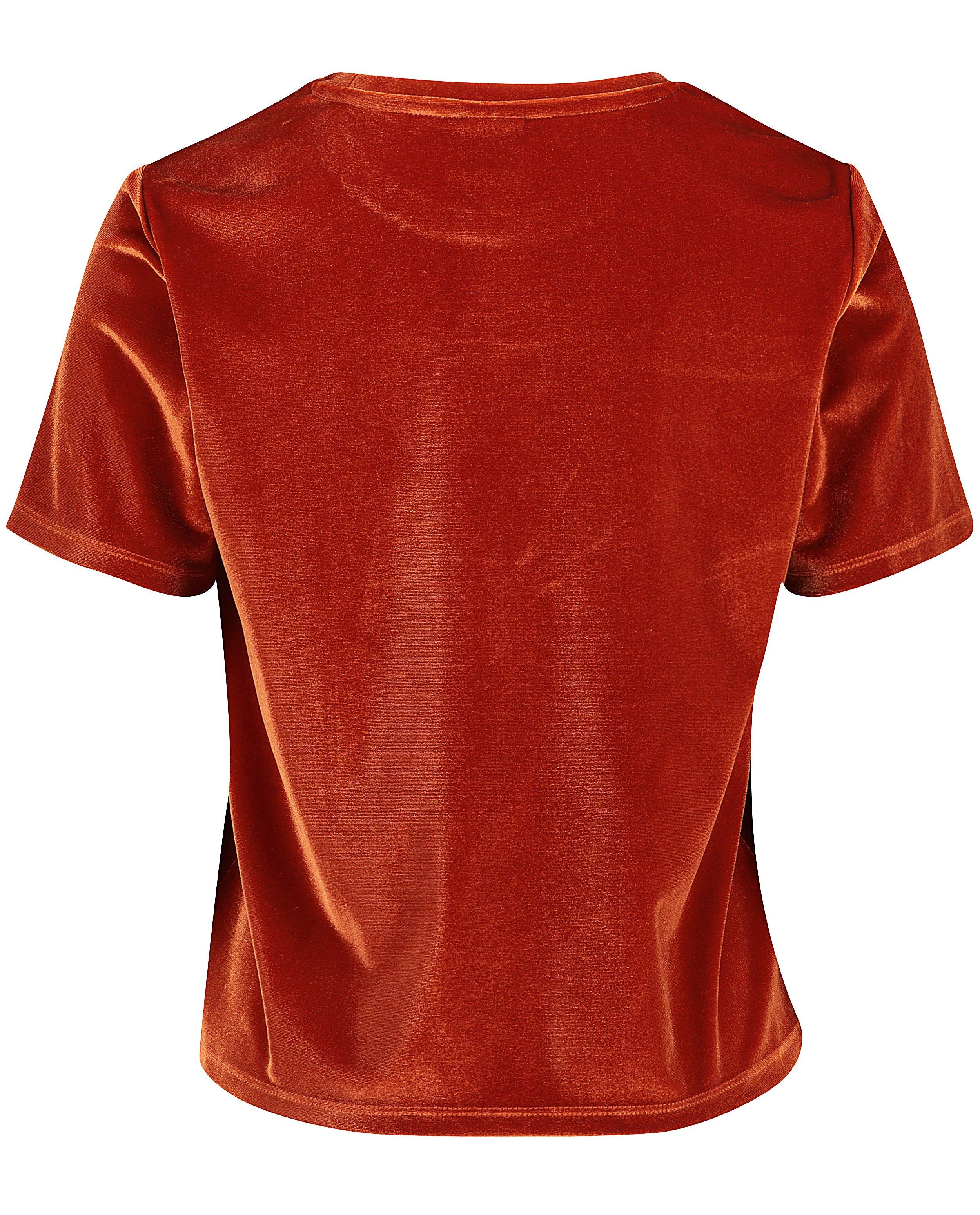 T-shirts - T-shirt van fluweel met opschrift