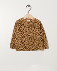 Beige sweater met luipaardprint - allover - Cuddles and Smiles