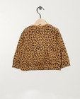Sweaters - Beige sweater met luipaardprint