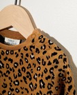 Sweaters - Beige sweater met luipaardprint