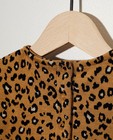 Kleedjes - Beige jurk met luipaardprint