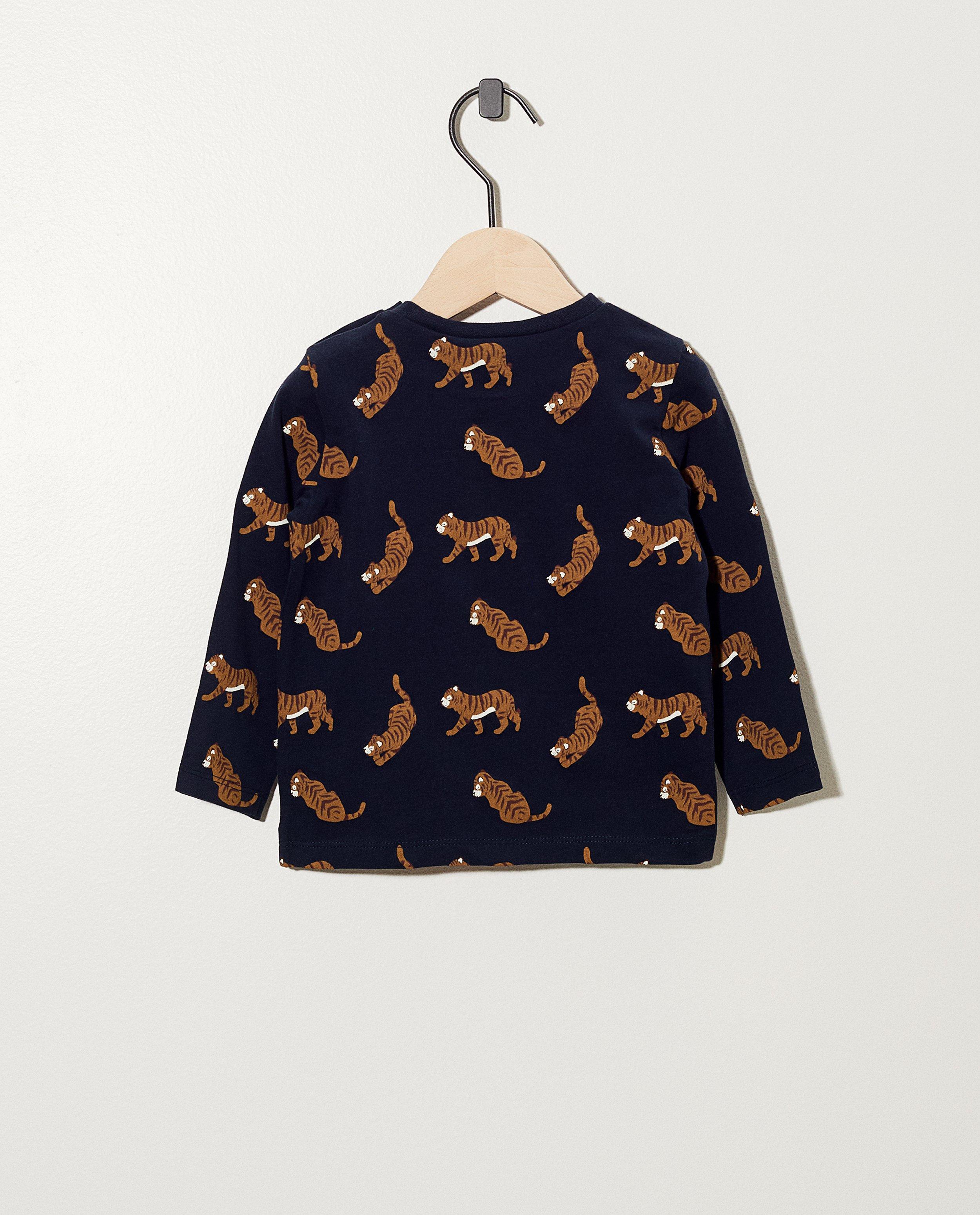 T-shirts - T-shirt bleu à manches longues