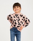 Truien - Roze trui met luipaardprint