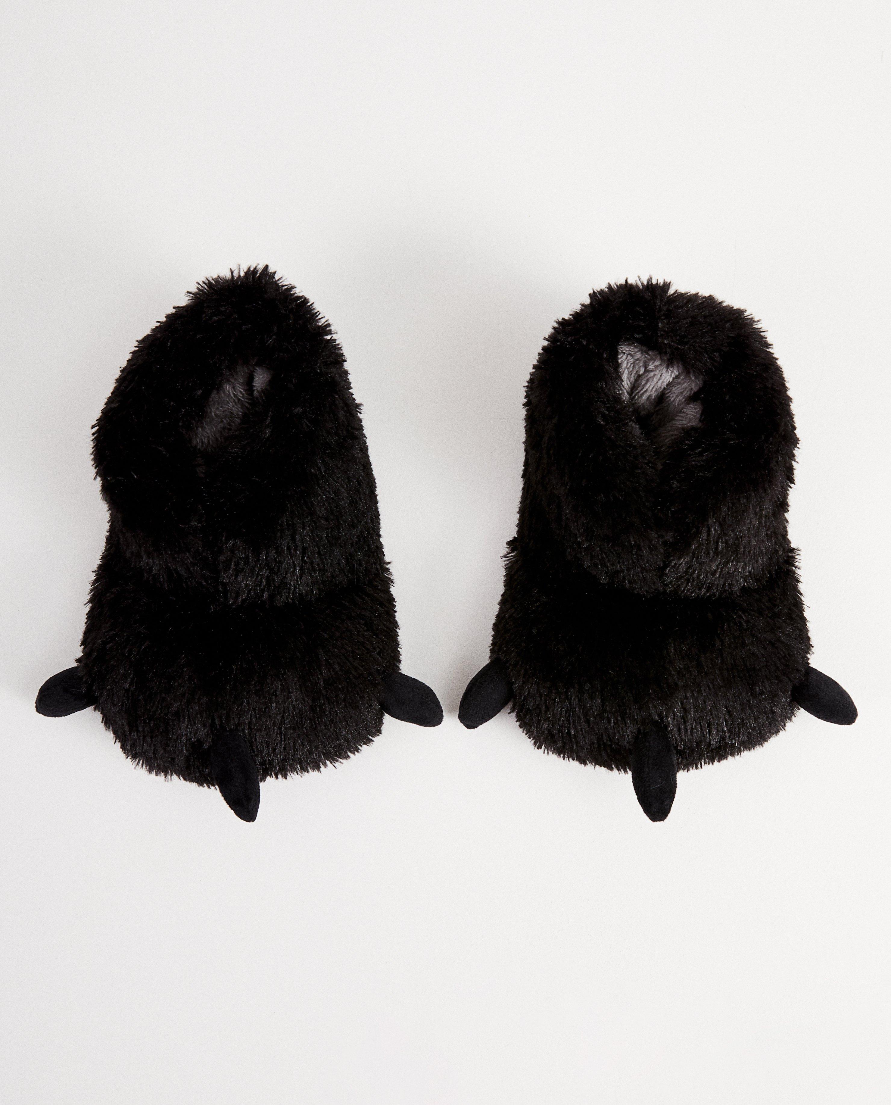 Schoenen - Zwarte dieren pantoffels