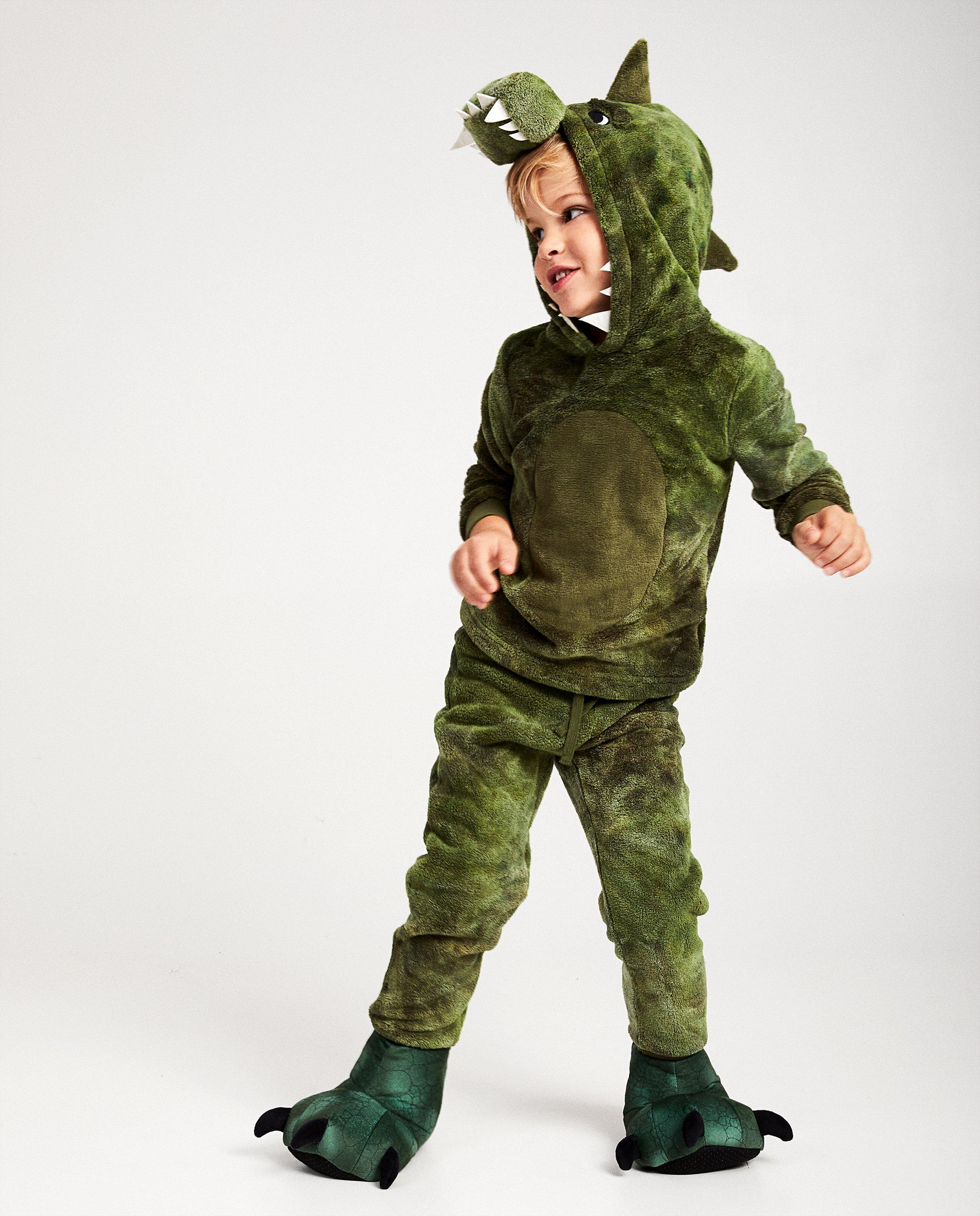 Groene draken pantoffels - met patroon - JBC