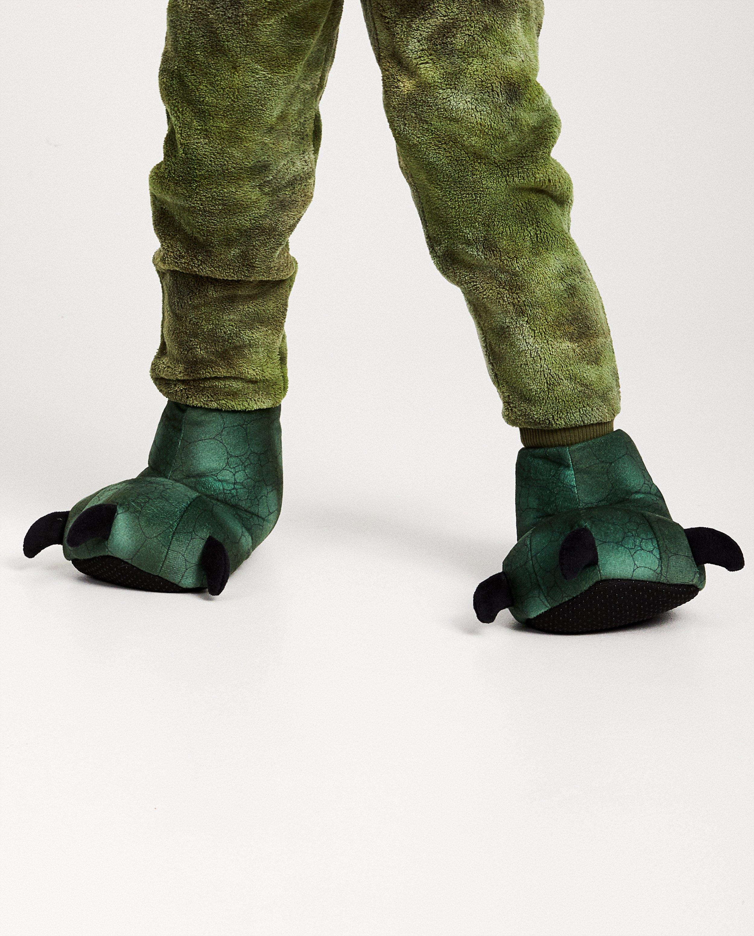 Schoenen - Groene draken pantoffels