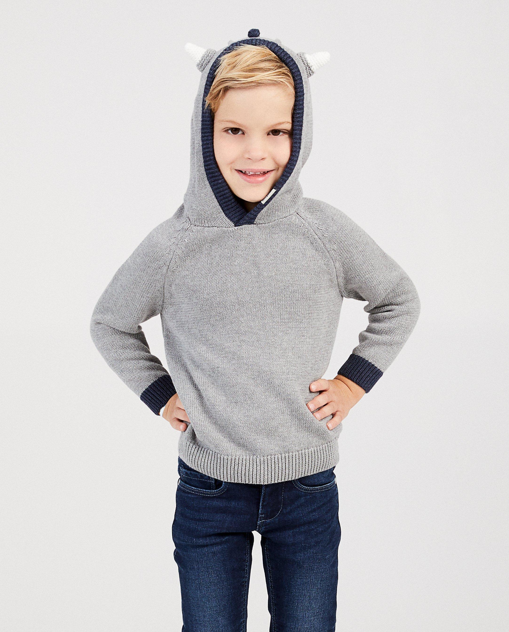 Grijze trui met Viking kap Wickie - Product Detail - grijs - afbeelding nummer 2