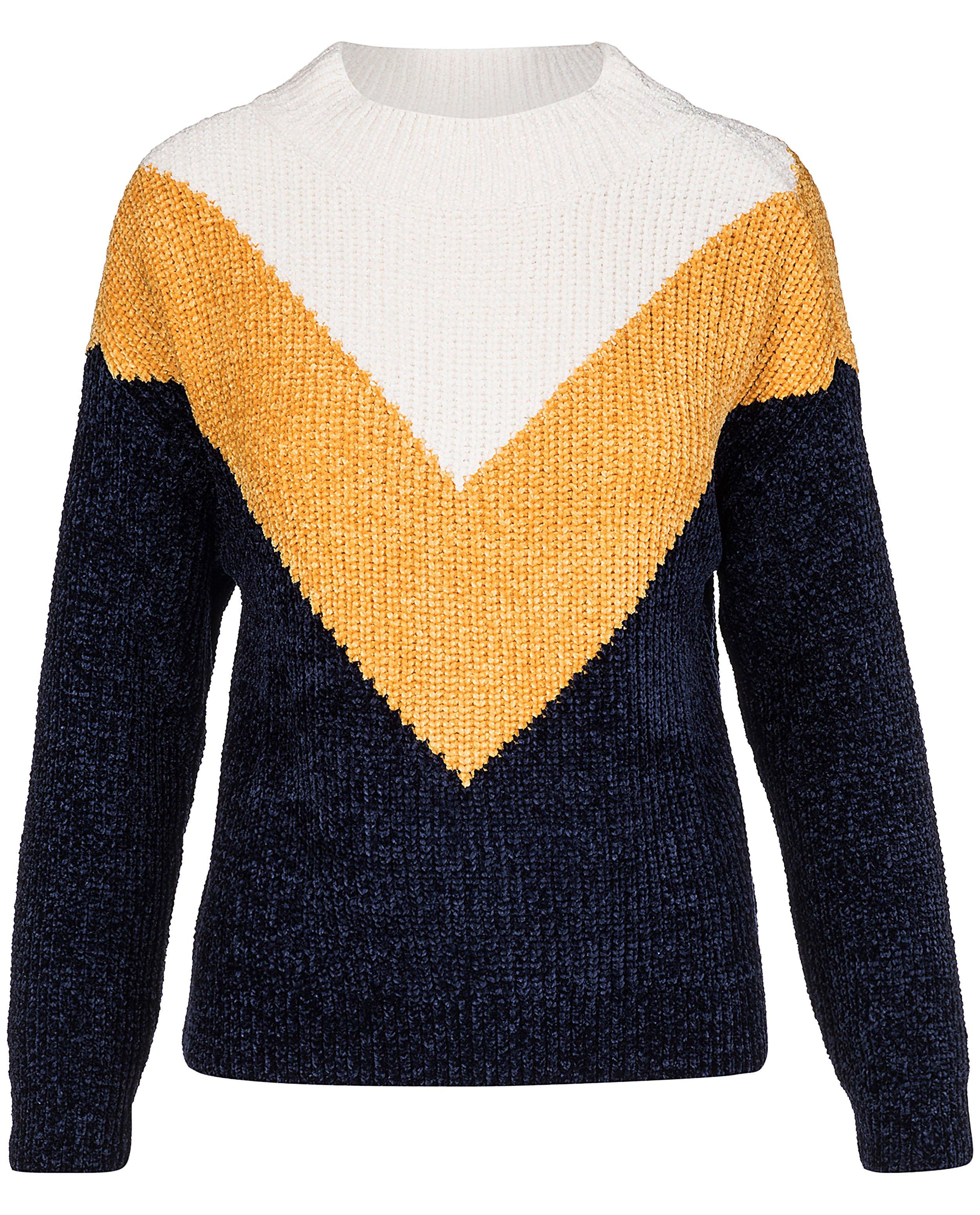 Truien - Gebreide trui met color block