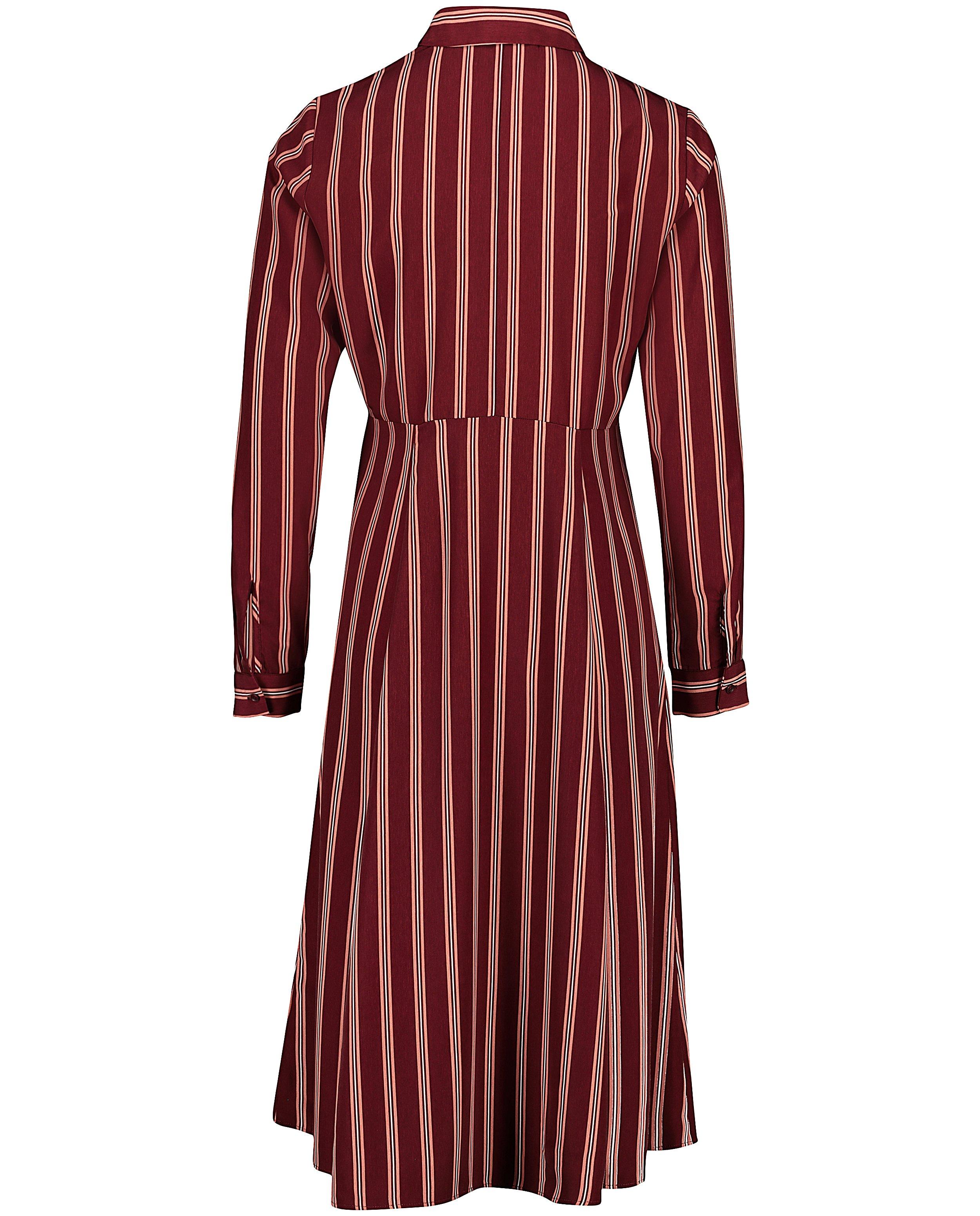 Kleedjes - Bordeaux jurk met strepen Youh!
