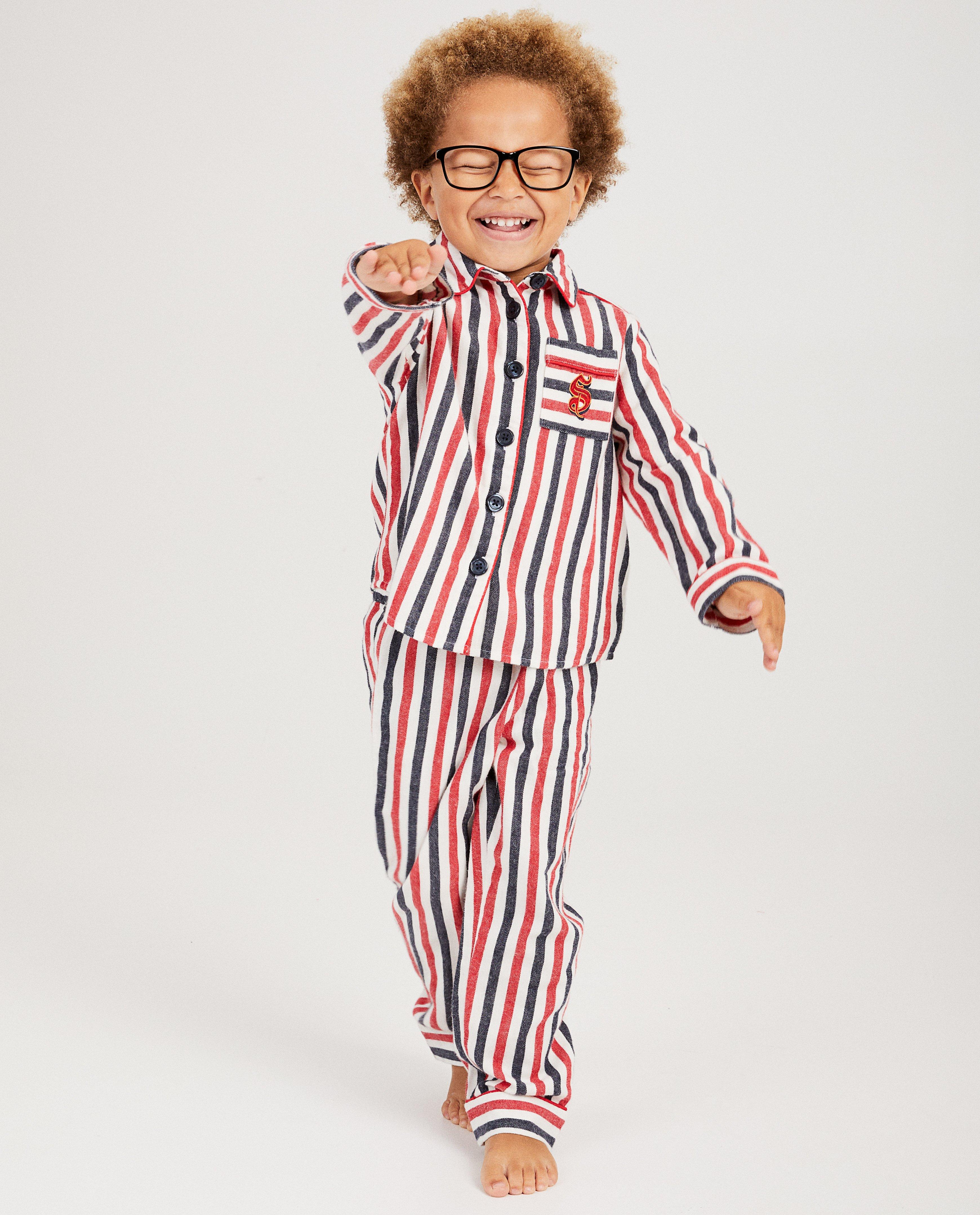 Pyjama rayé Dag Sinterklaas - blanc, bleu et rouge - Sinterklaas