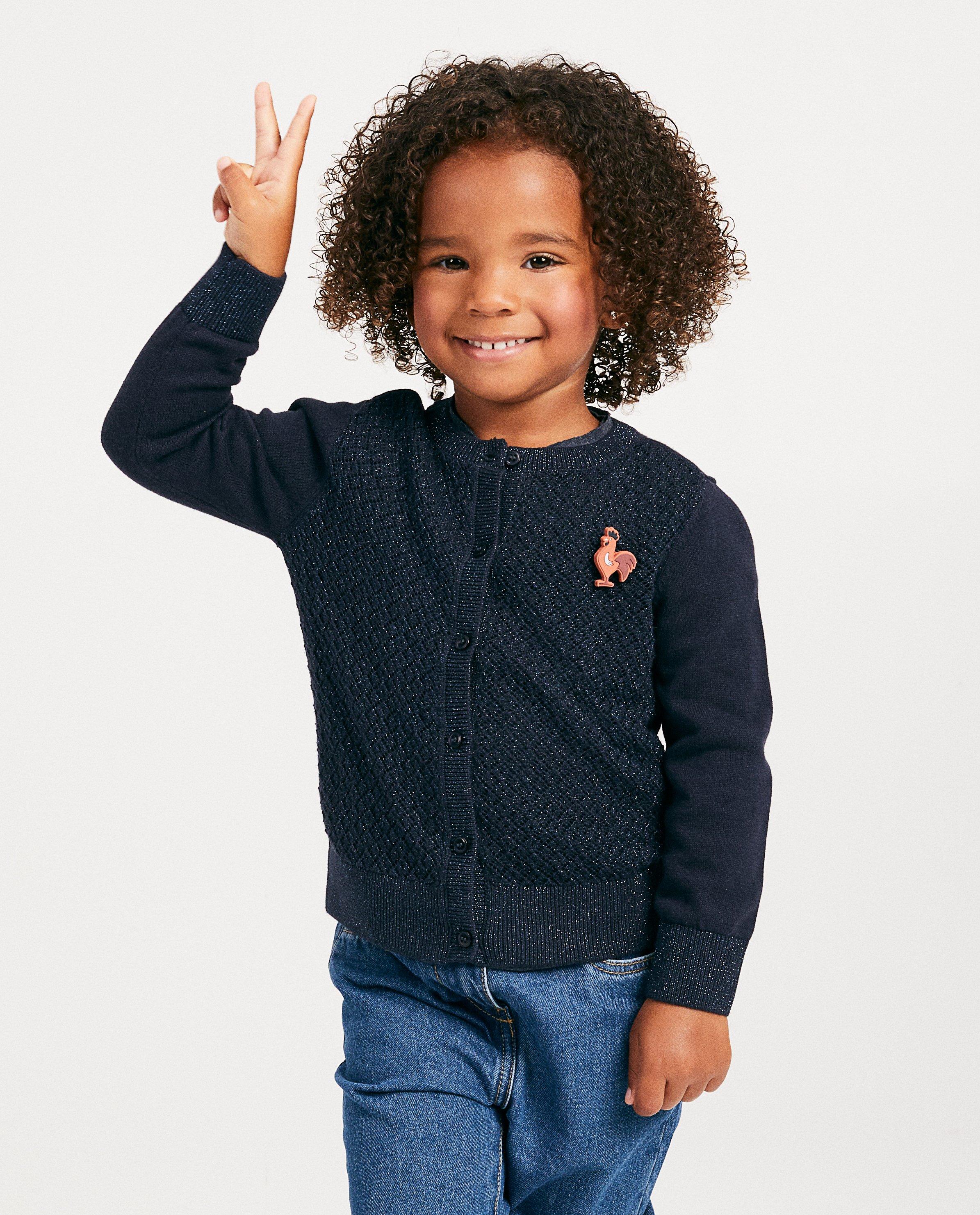 Cardigans - Gilet bleu à petits boutons Kathy