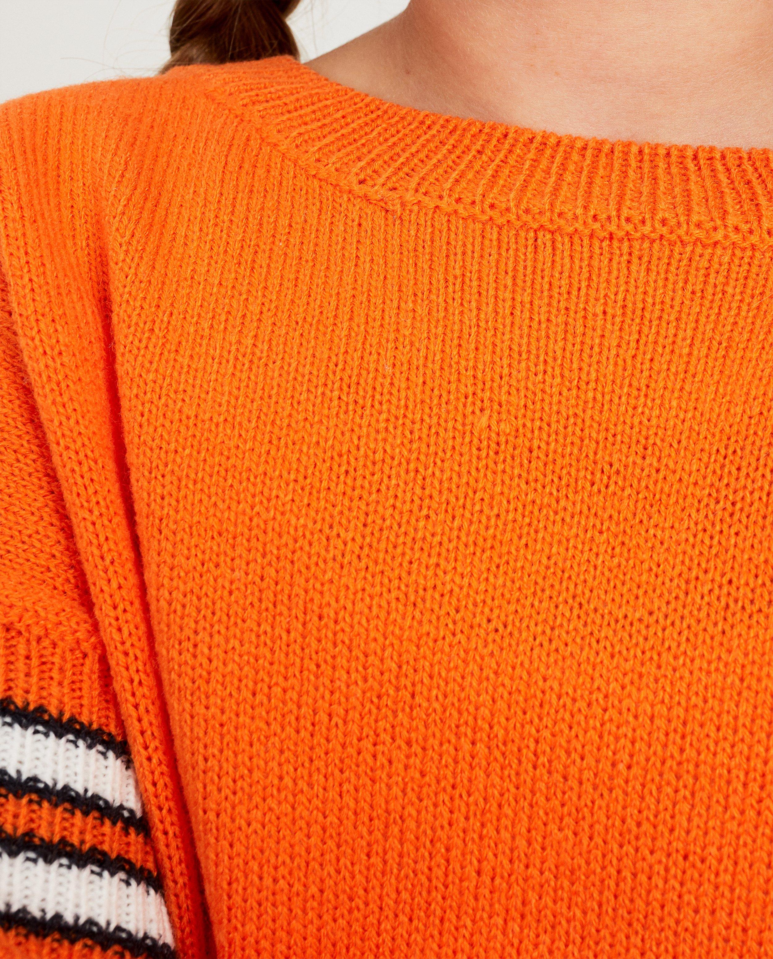 Truien - Oranje trui met strepen Campus 12