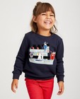 Blauwe unisex sweater Sinterklaas - met print - Sinterklaas
