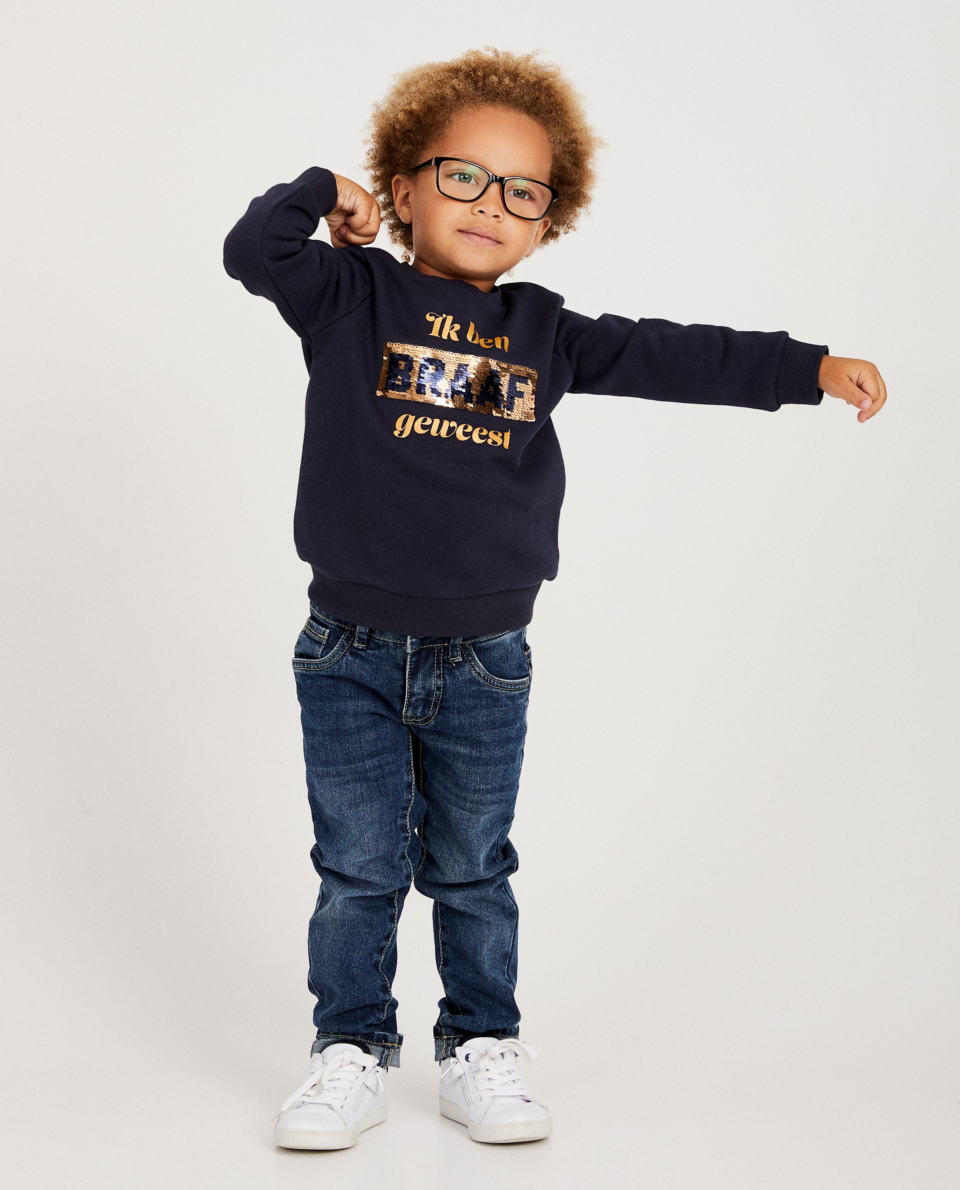 Blauwe unisex sweater Sinterklaas - Dag Sinterklaas - Sinterklaas