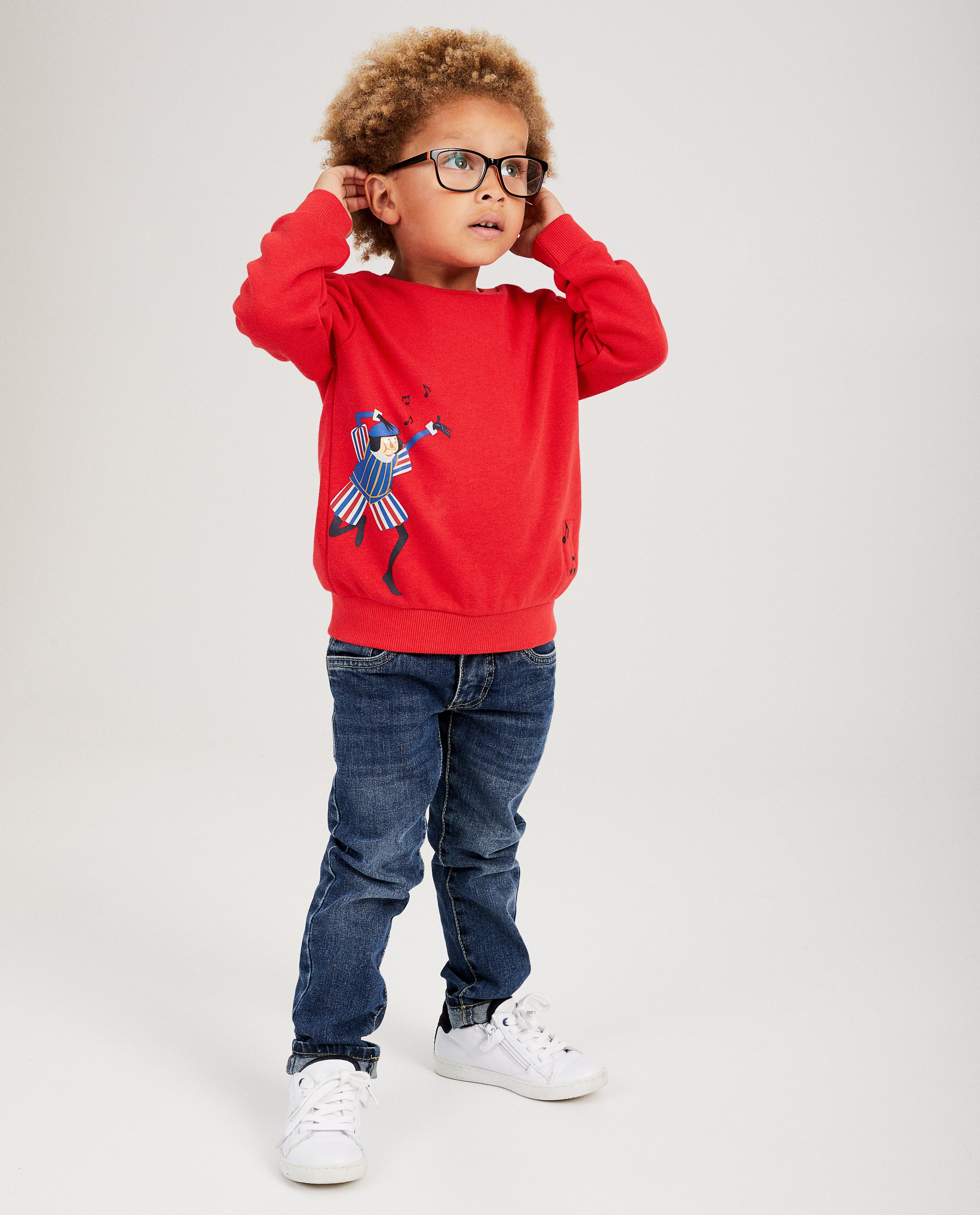 Sweat rouge unisexe Saint-Nicolas - avec petite musique - Sinterklaas
