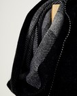 Breigoed - Zwarte sjaal met opschrift Pieces