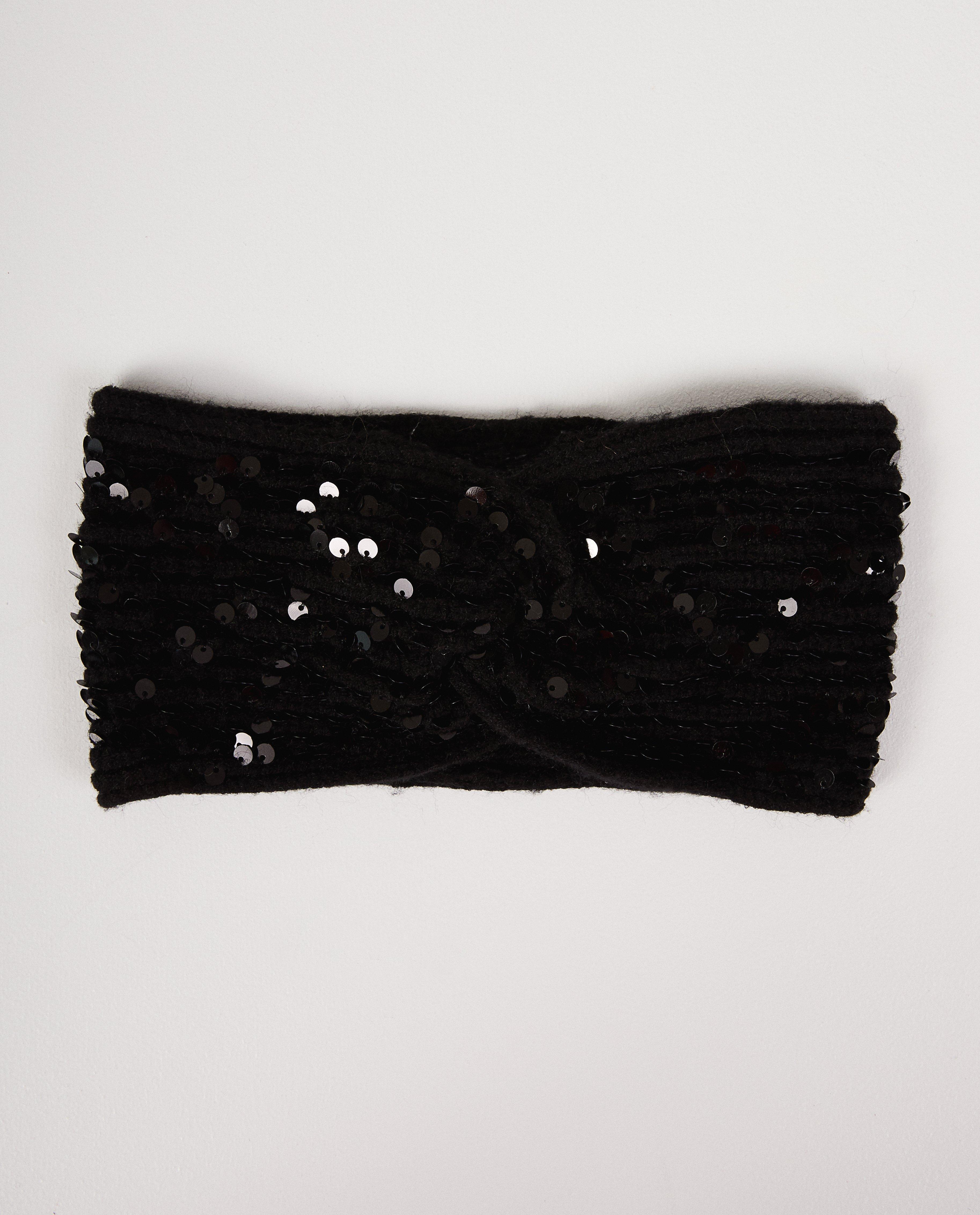Bandeau noir Pieces - à paillettes - Pieces