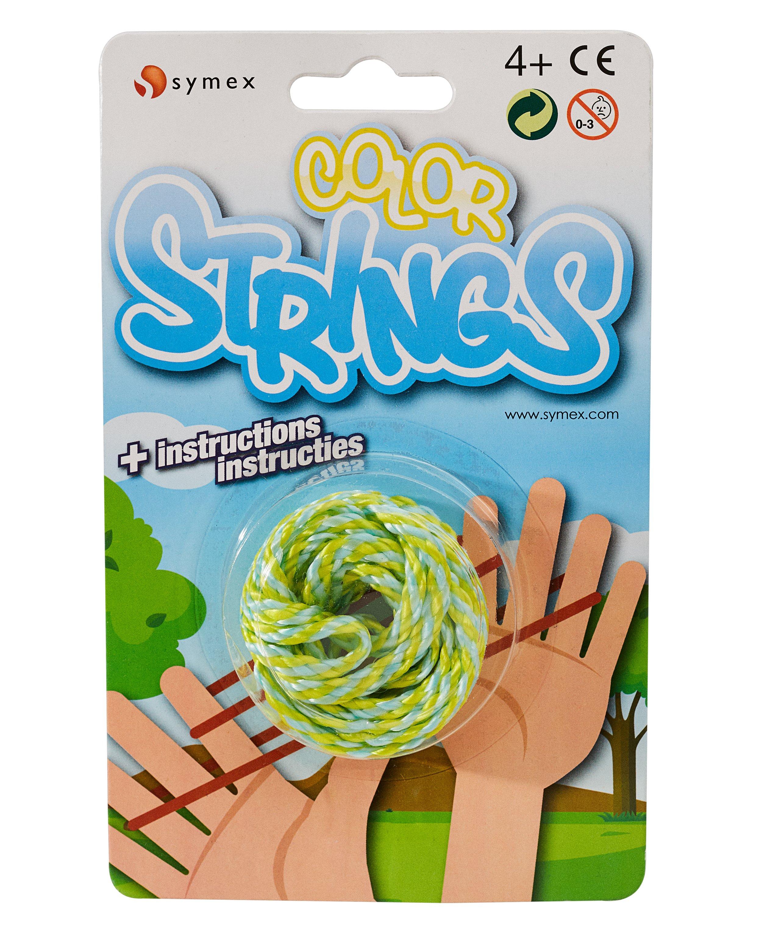 Blauw en geel vingertouw - finger string - JBC