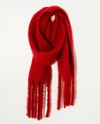 Rode sjaal - met rafels - JBC