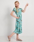 Blauwgroene maxi-jurk Ella Italia - met bloemenprint - Ella Italia