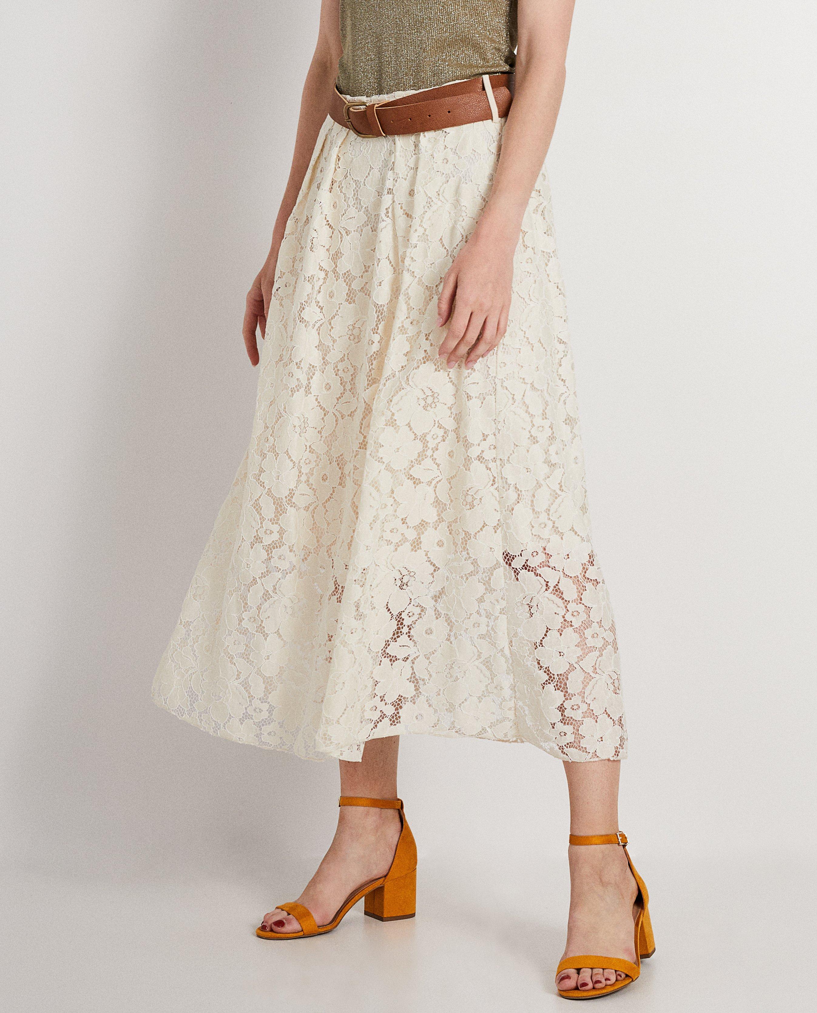 Rokken - Beige maxi-rok Ella Italia