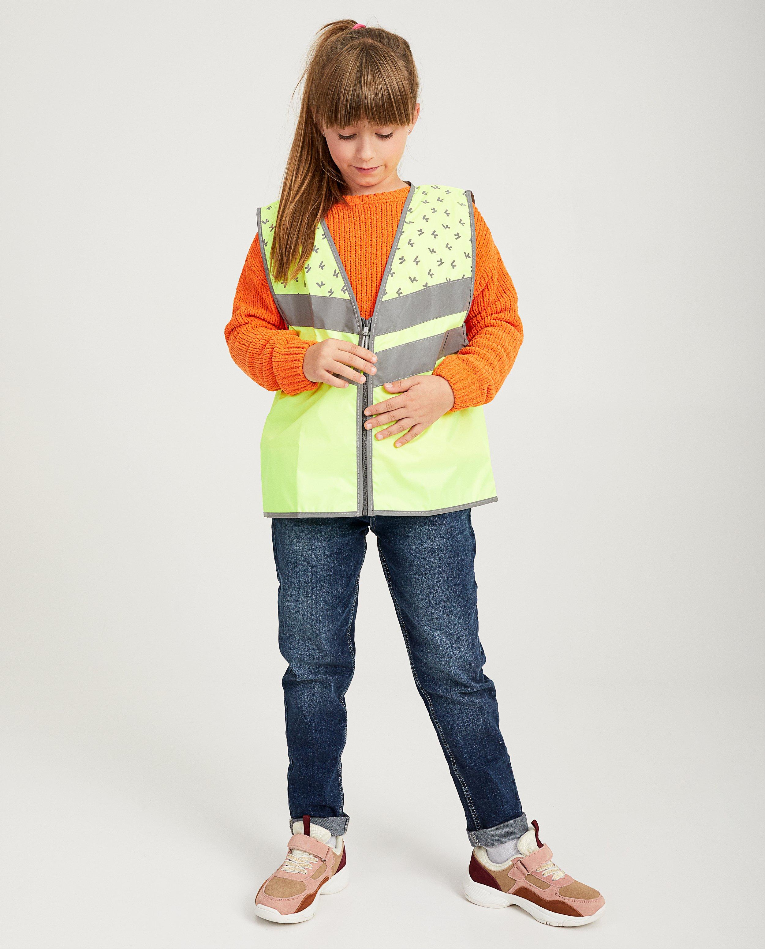 Geel fluohesje met print Ketnet - reflecterende print - Ketnet