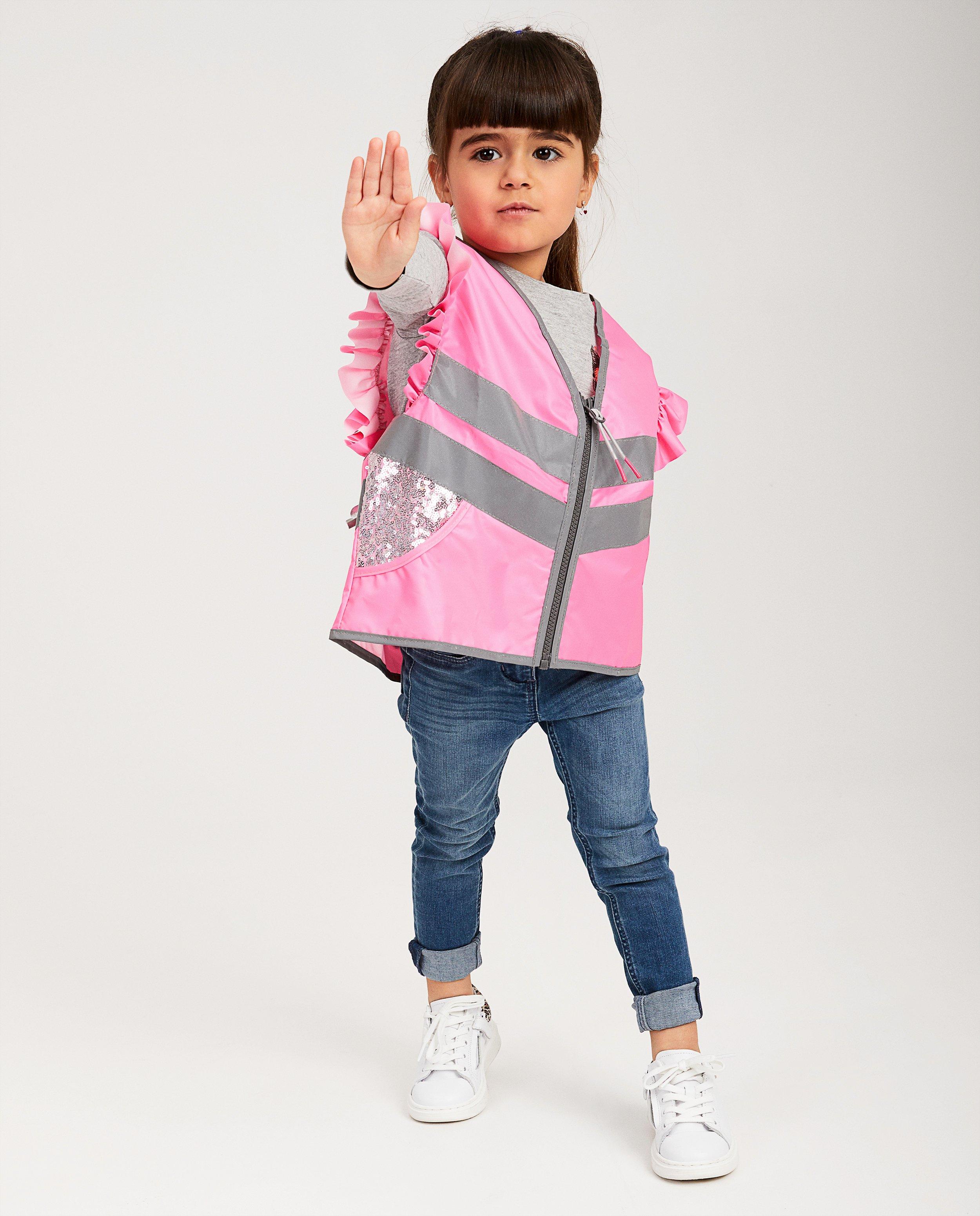 Blazers - Roze fluohesje met pailletten