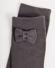 Chaussettes - Mi-bas gris avec un nœud