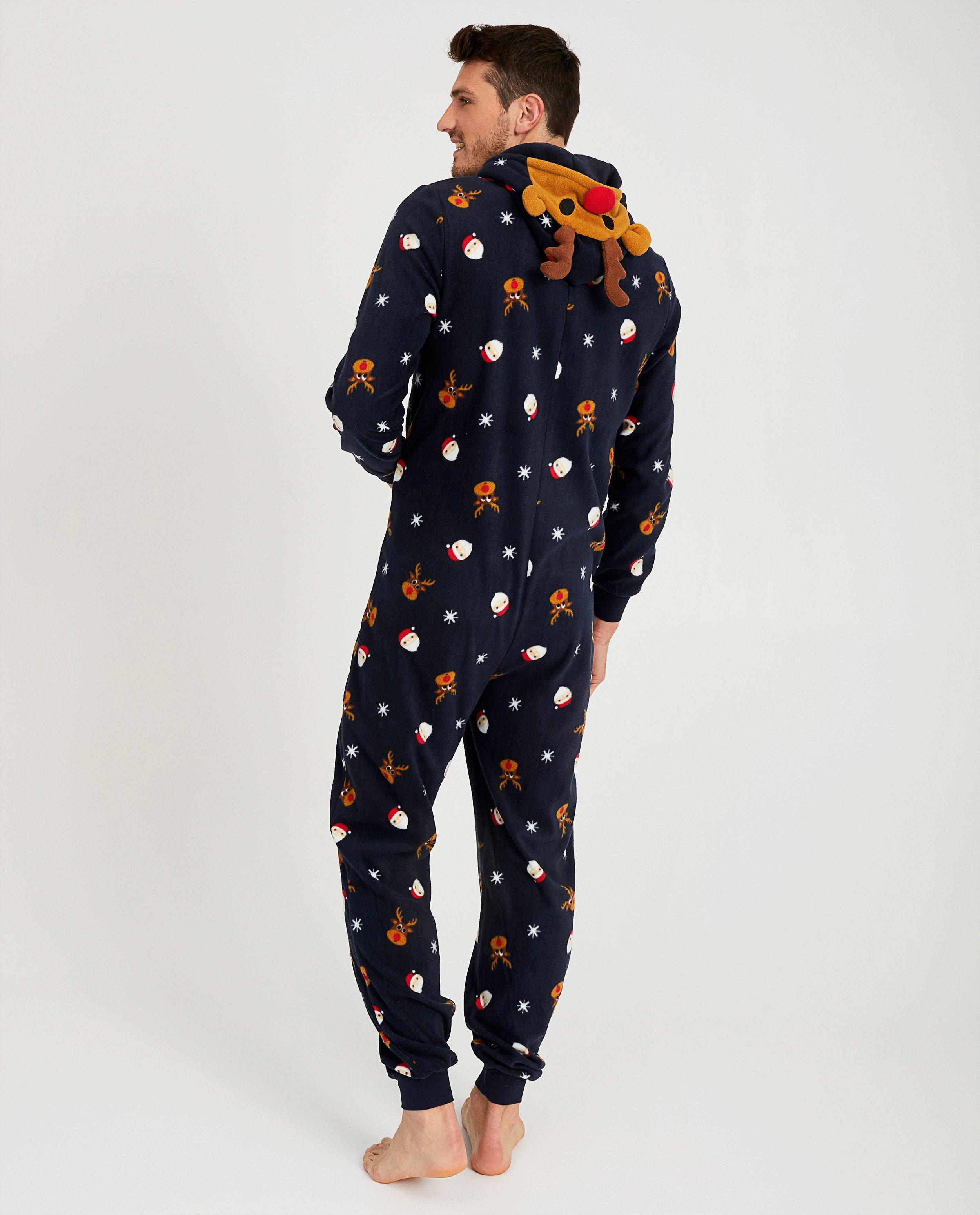 Nachtkleding - Blauwe Rudolf-onesie