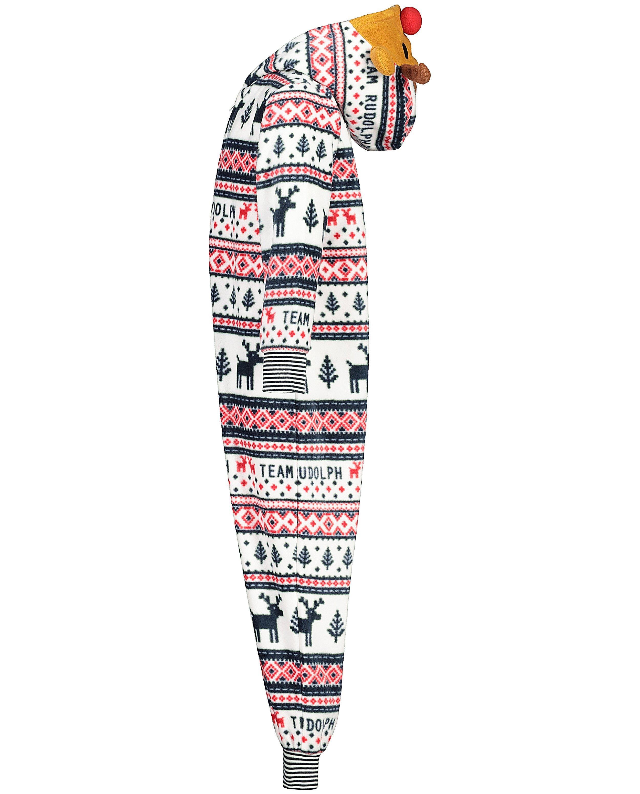 Nachtkleding - Witte Rudolf-onesie, 2-7 jaar