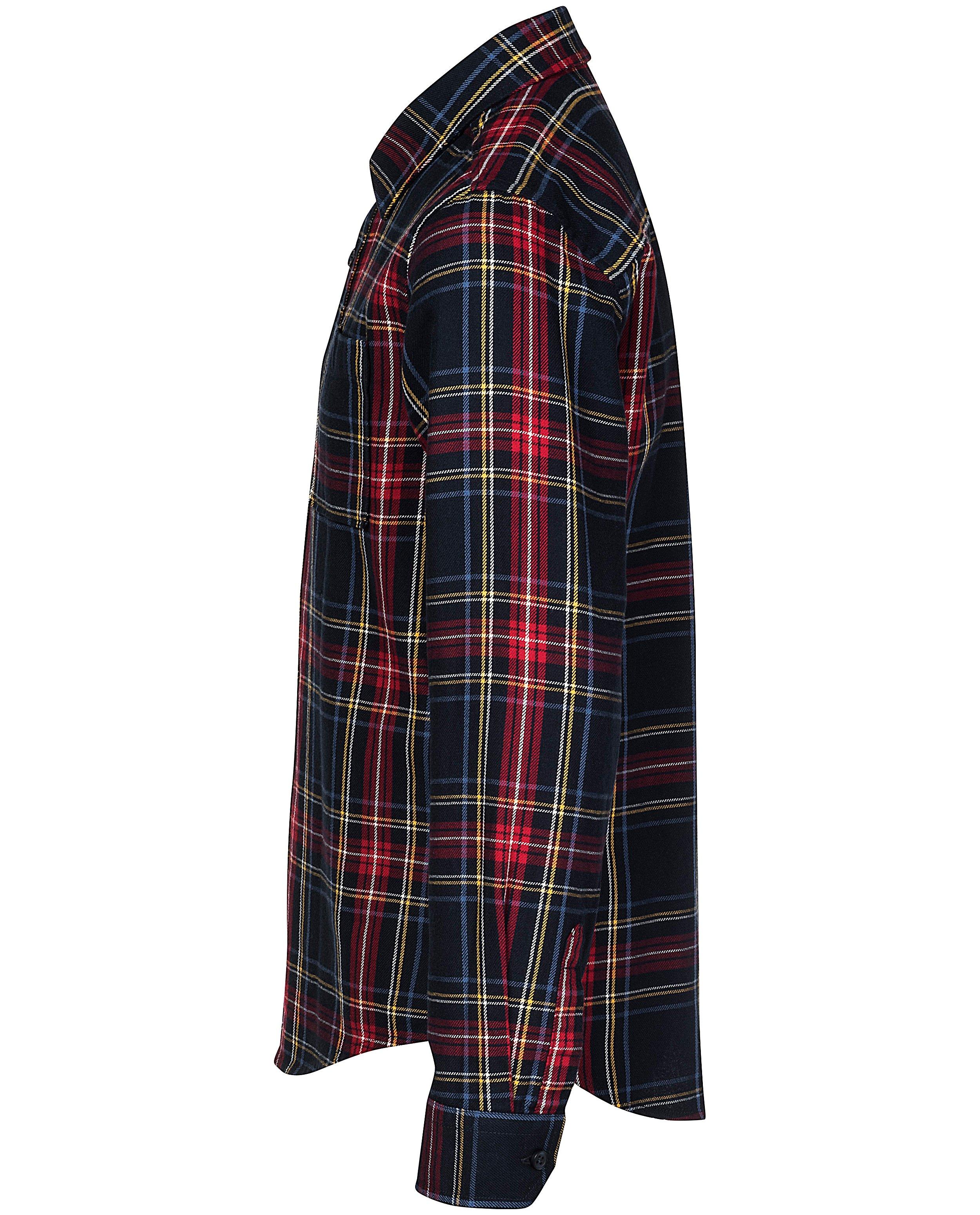 Hemden - Blauw hemd met ruitpatroon
